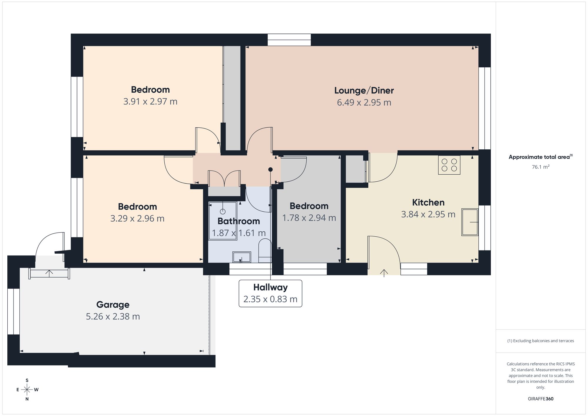 39 Longwood Close, Newcastle Upon Tyne floorplan