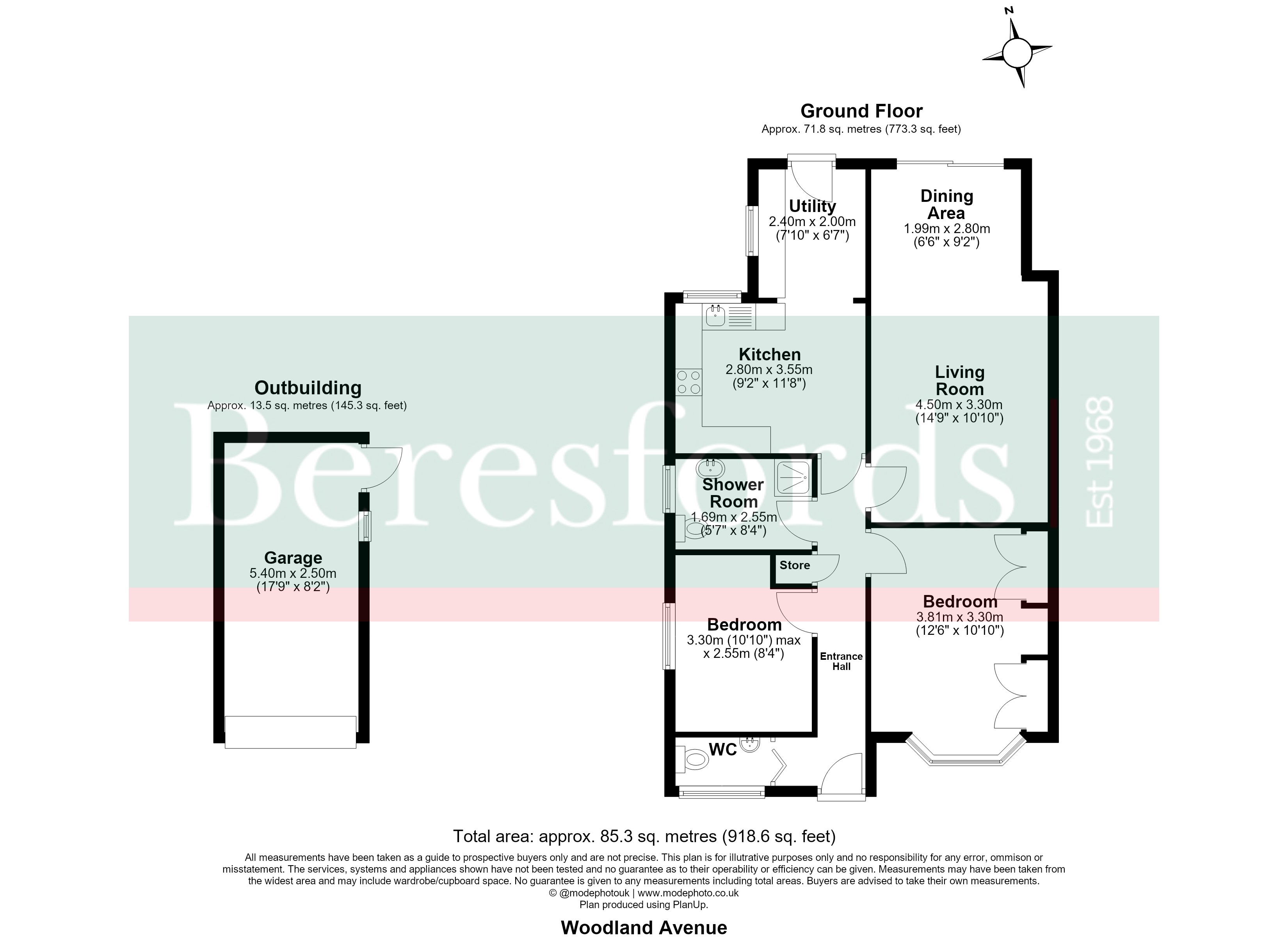 92, Woodland Avenue, Brentwood floorplan