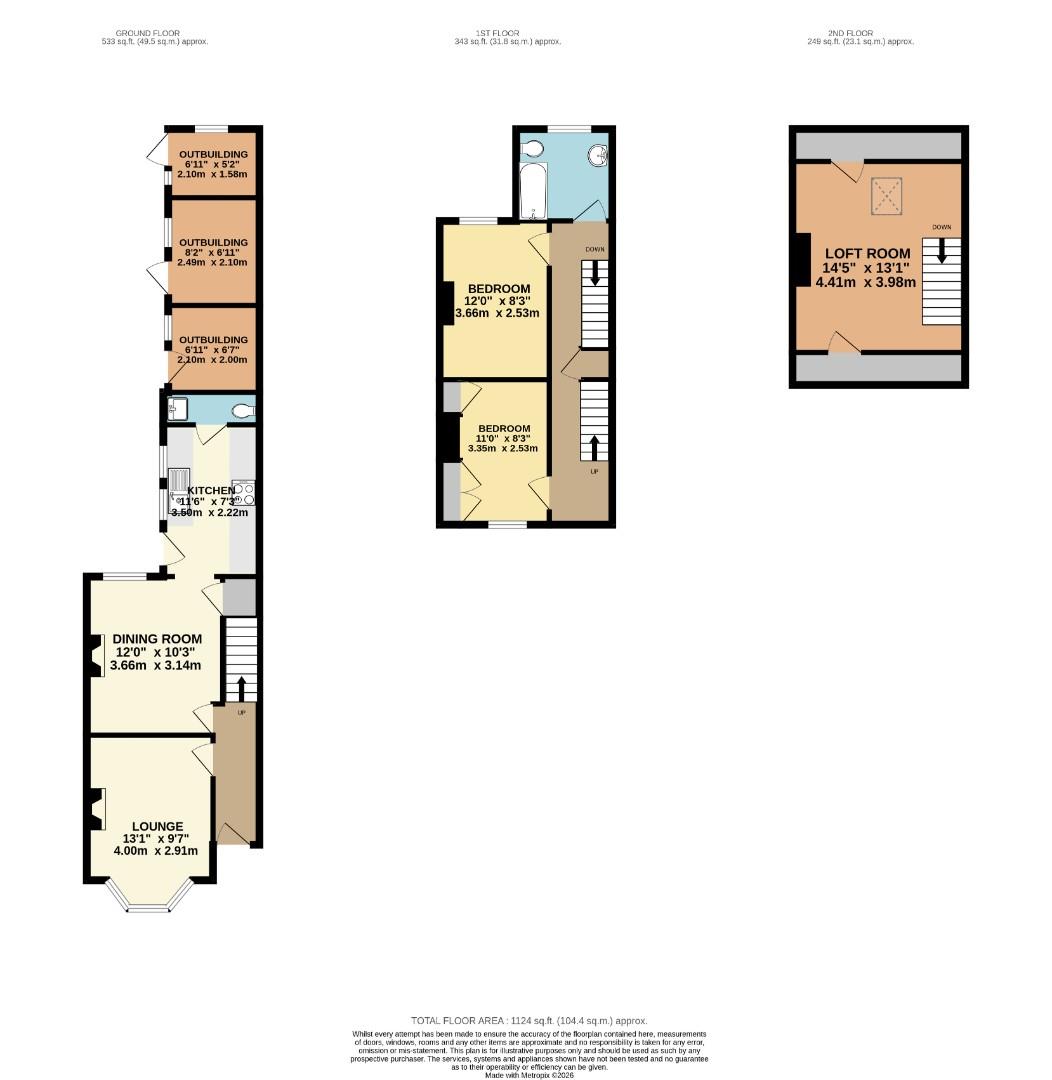 22, Rothschild Road, Leighton Buzzard floorplan