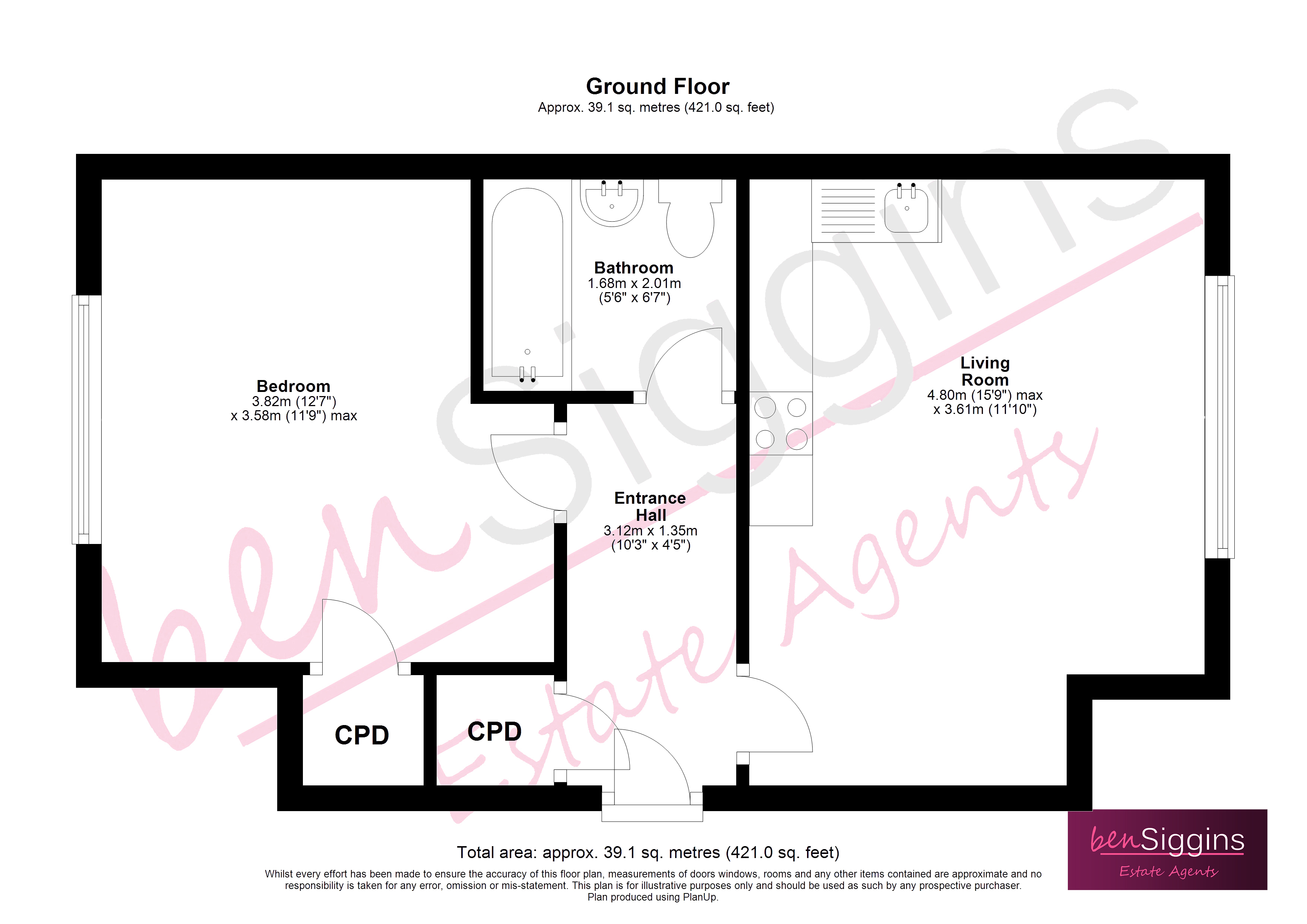 10 Oak Mews,, Bicknor Road, Maidstone floorplan