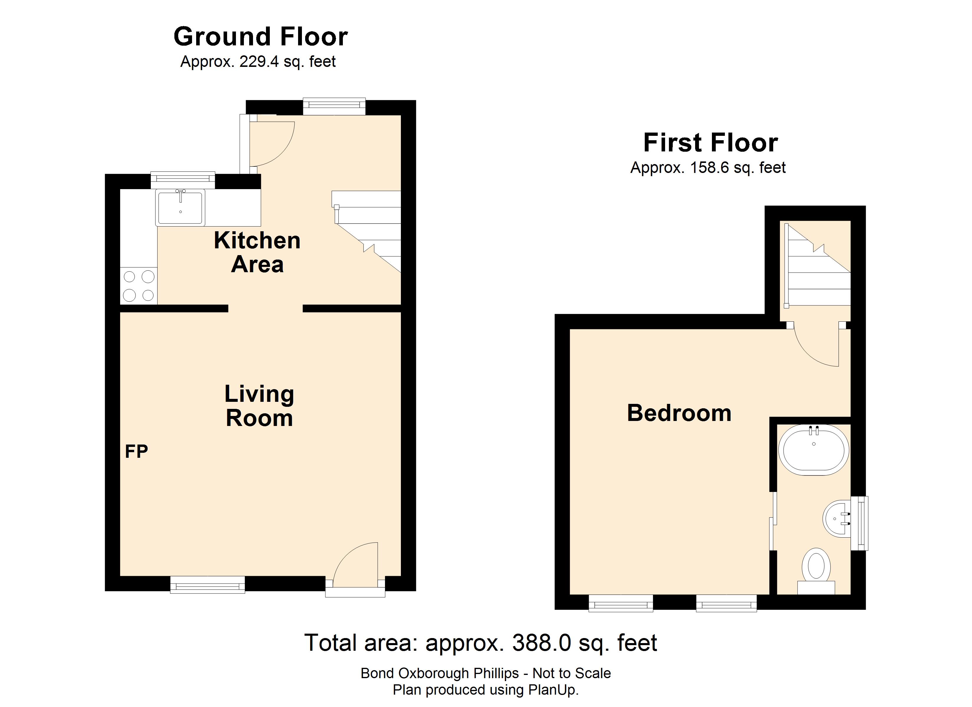 Tower Hill, Egloshayle, Wadebridge PL27, 1 bedroom semidetached house