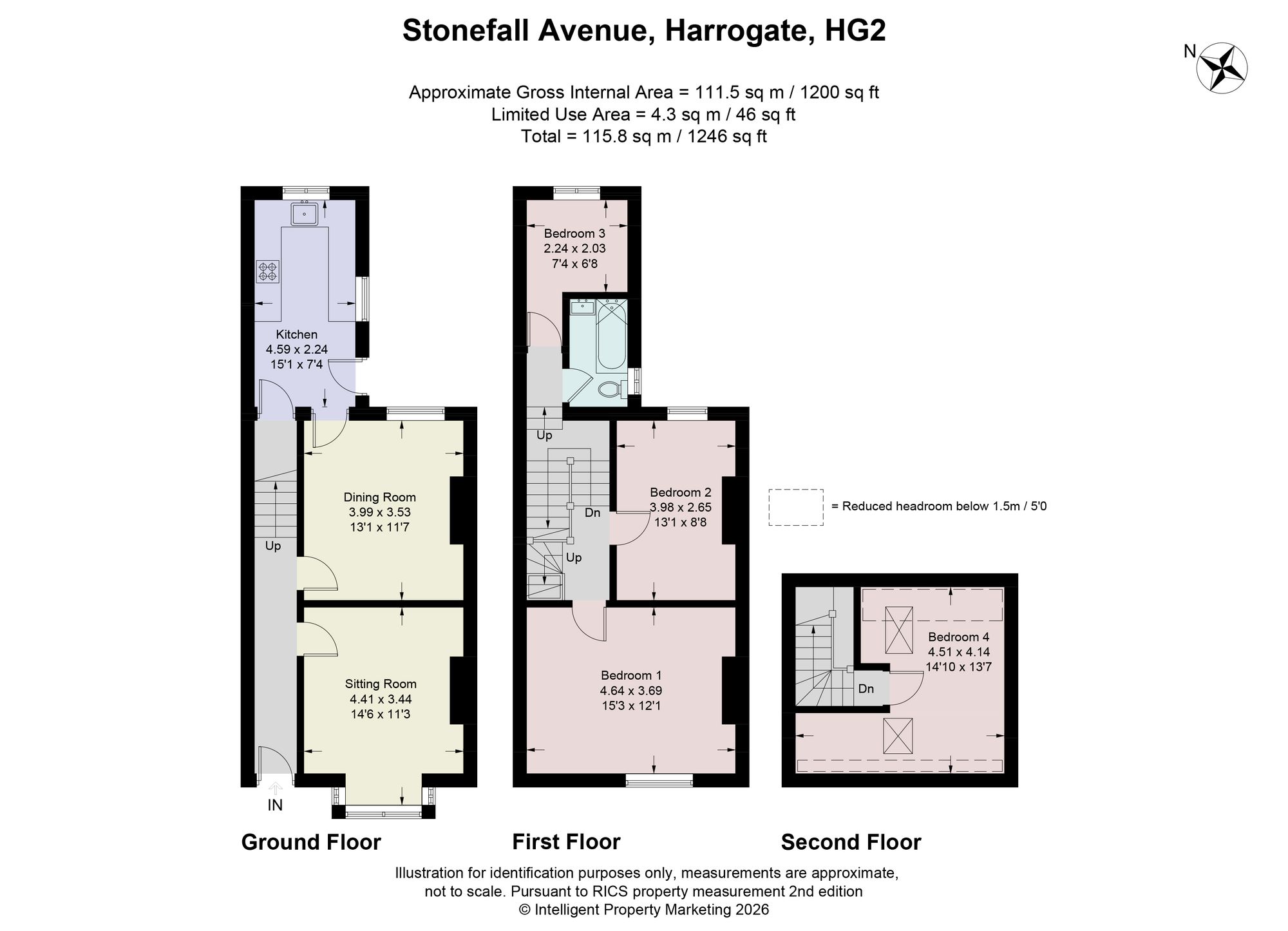 43 Stonefall Avenue, Harrogate floorplan