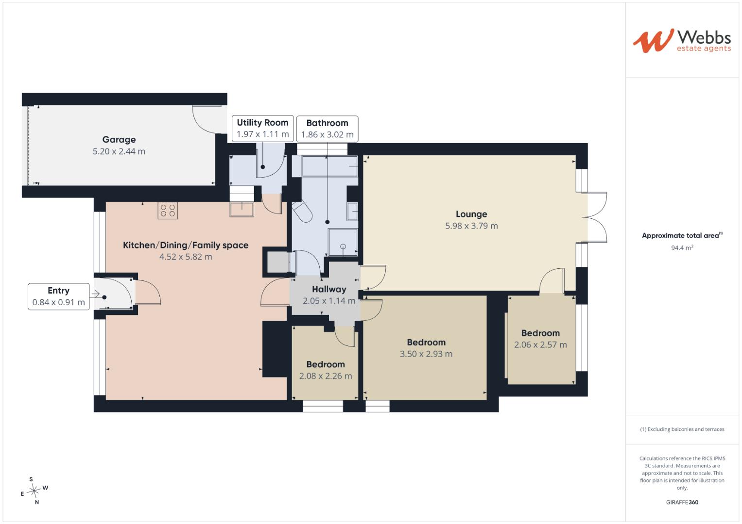 7, Sunset Close, Walsall floorplan