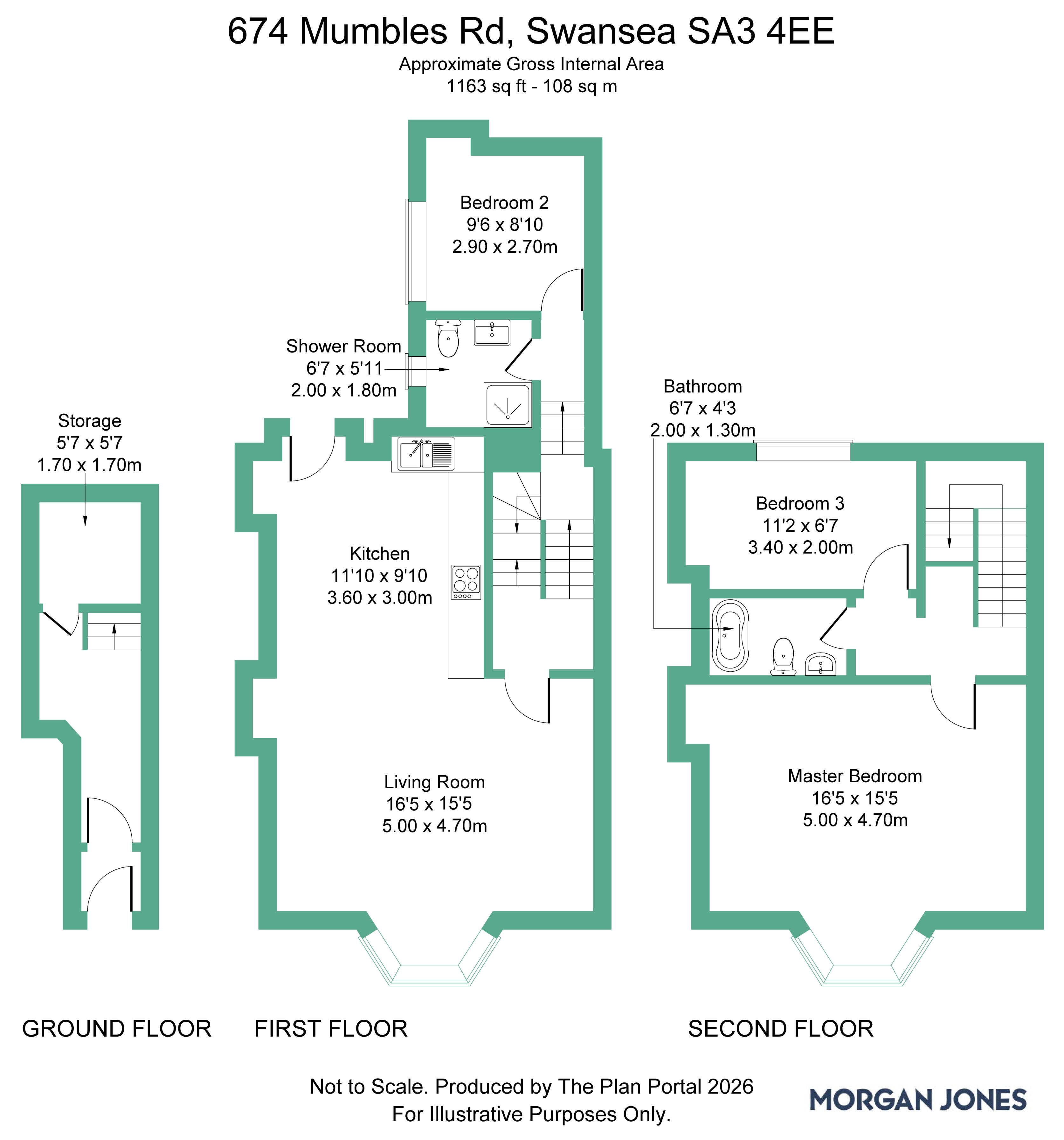 674, Mumbles Road, Swansea floorplan