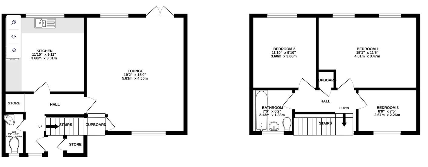 1, Kent Close, Uxbridge floorplan
