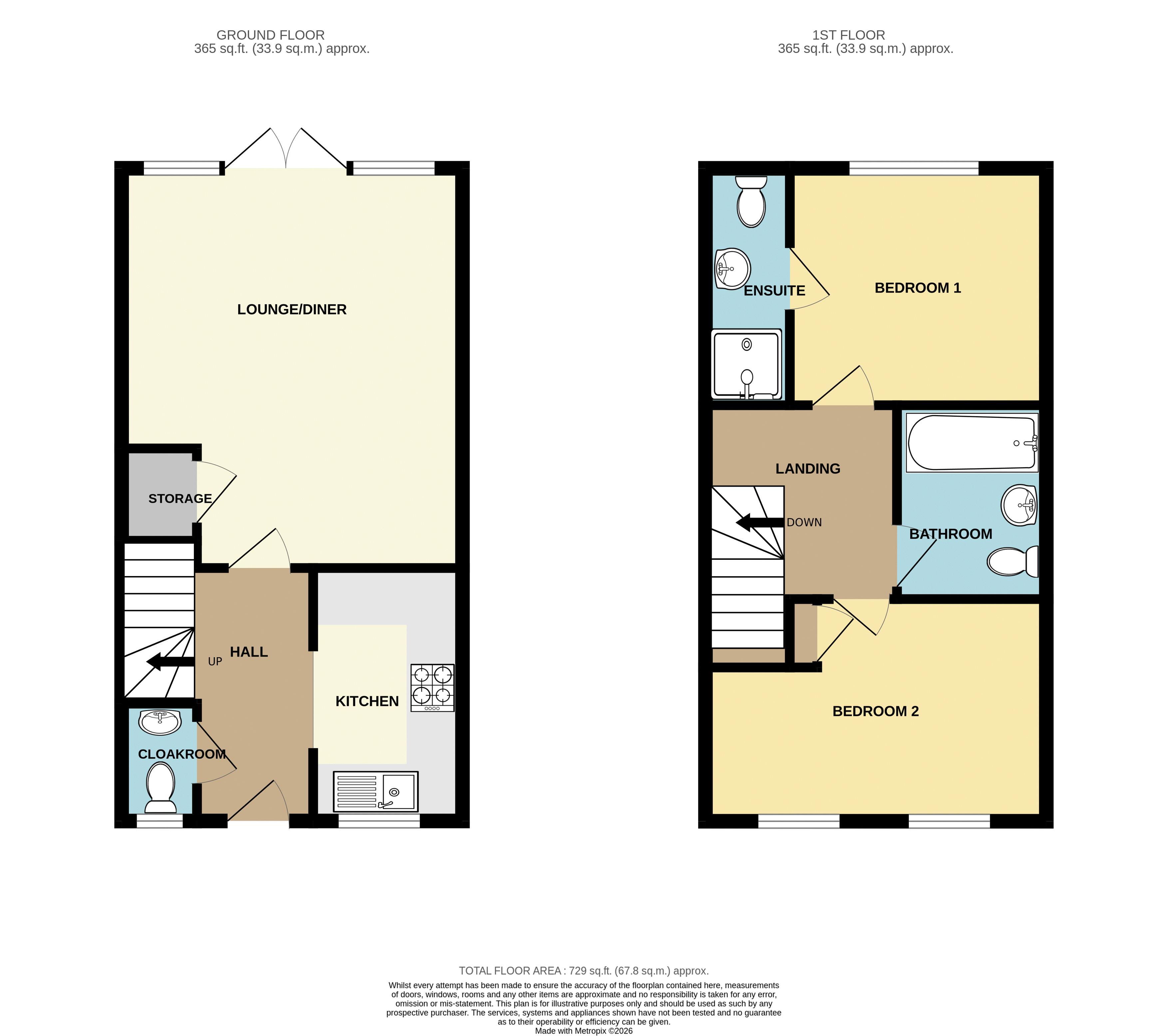 32, Gates Drive, Maidstone floorplan