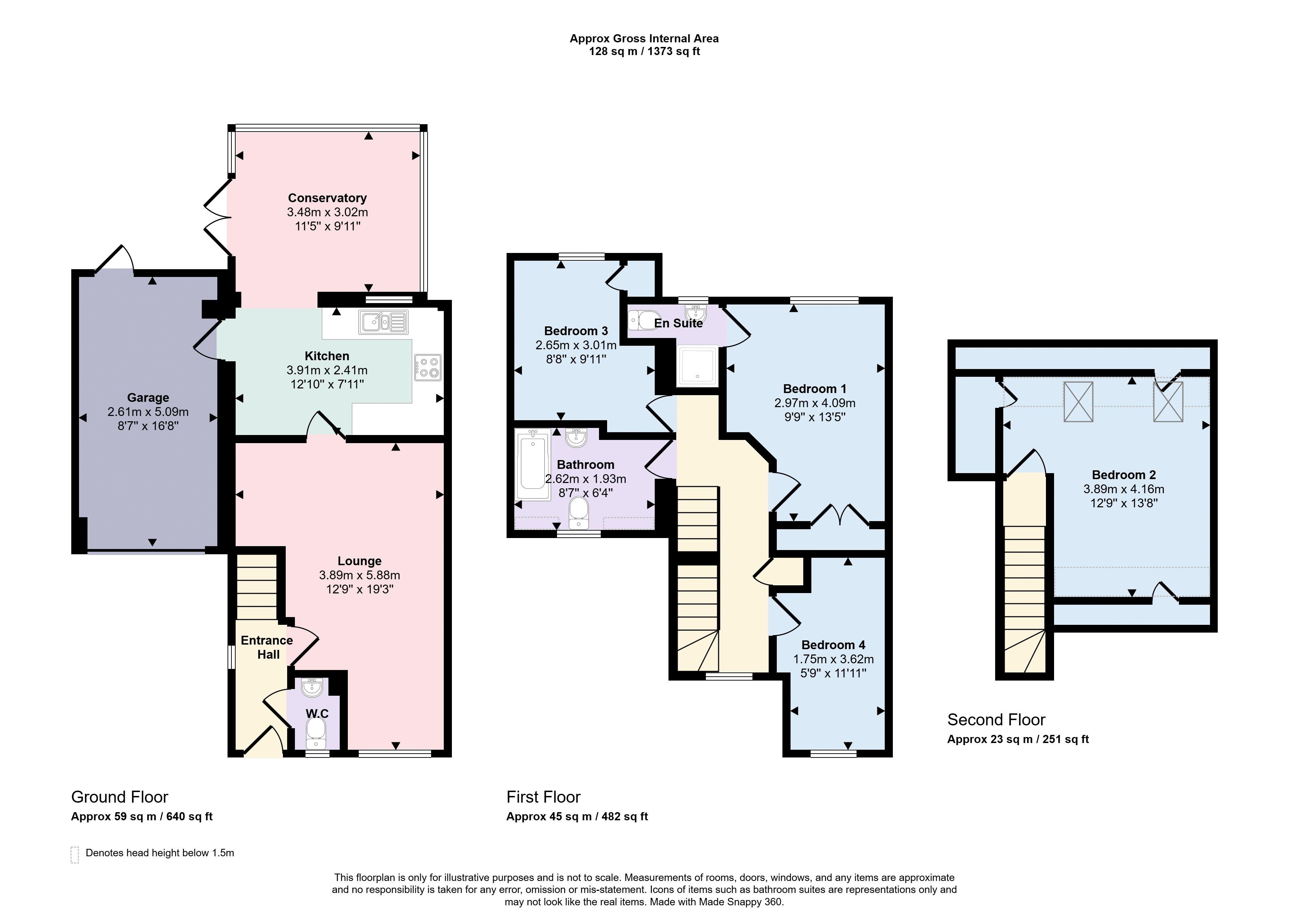 3, The Nestings, Trowbridge floorplan