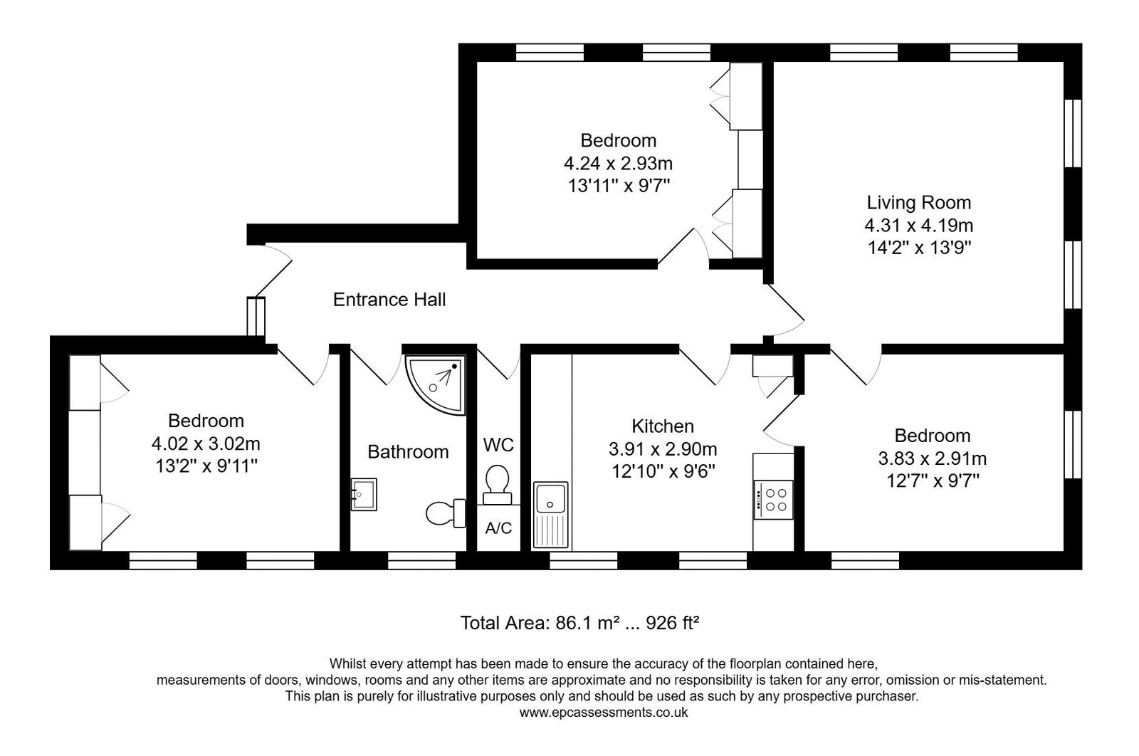 Edward Street, Bath floorplan