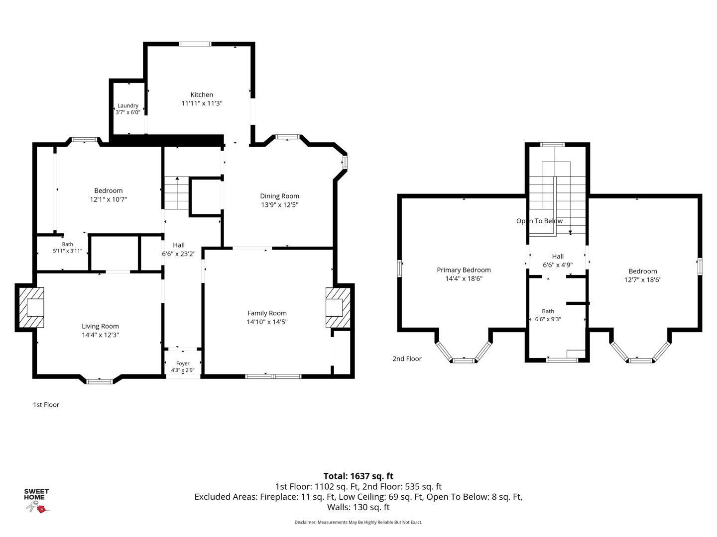 132, Forrest Street, Airdrie floorplan