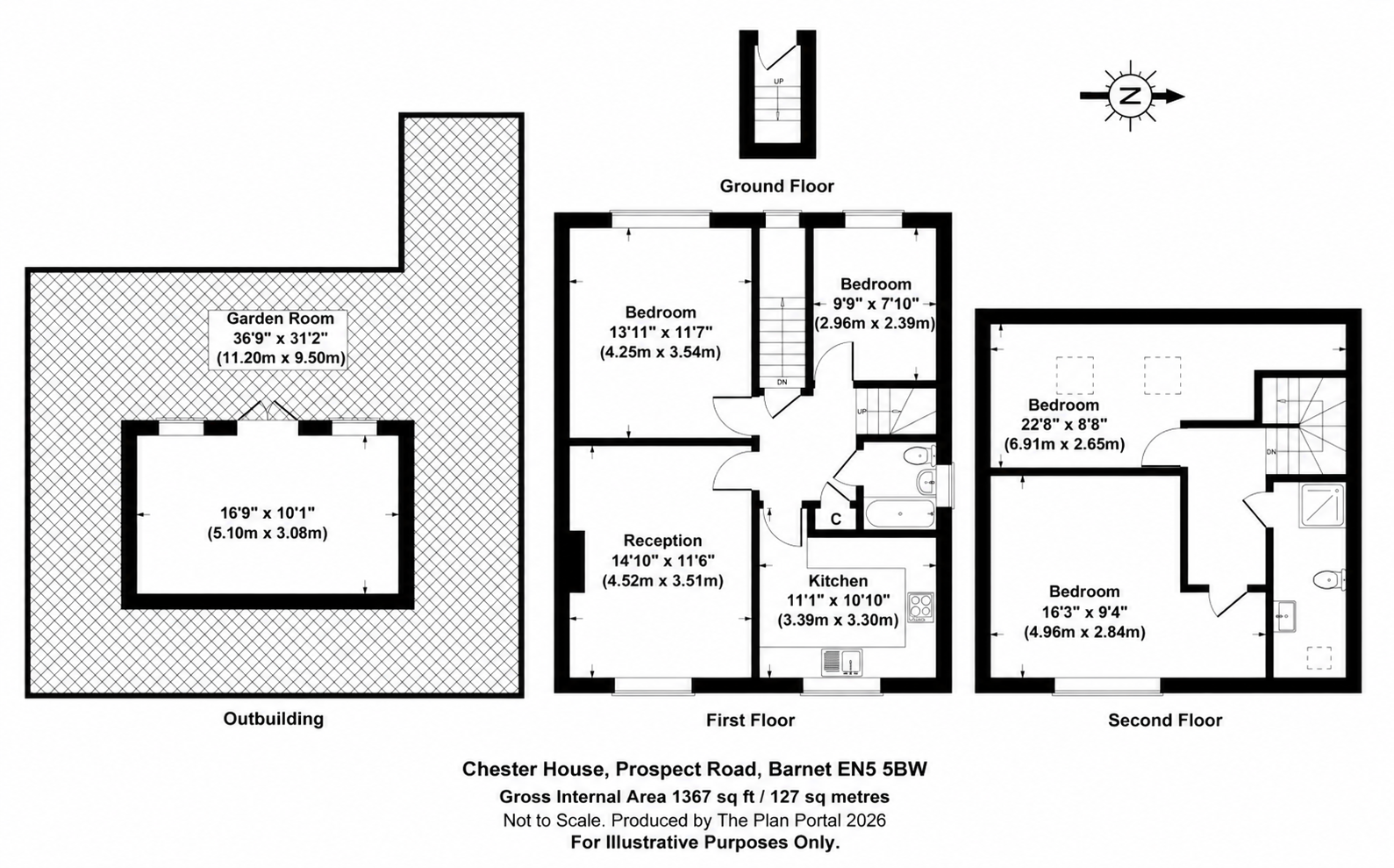 Chester House,7, Prospect Road, Barnet floorplan