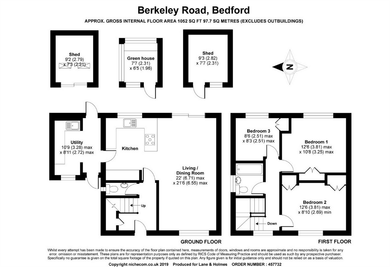 3 Bedrooms Semi-detached house for sale in Berkeley Road, Elstow, Bedford MK42