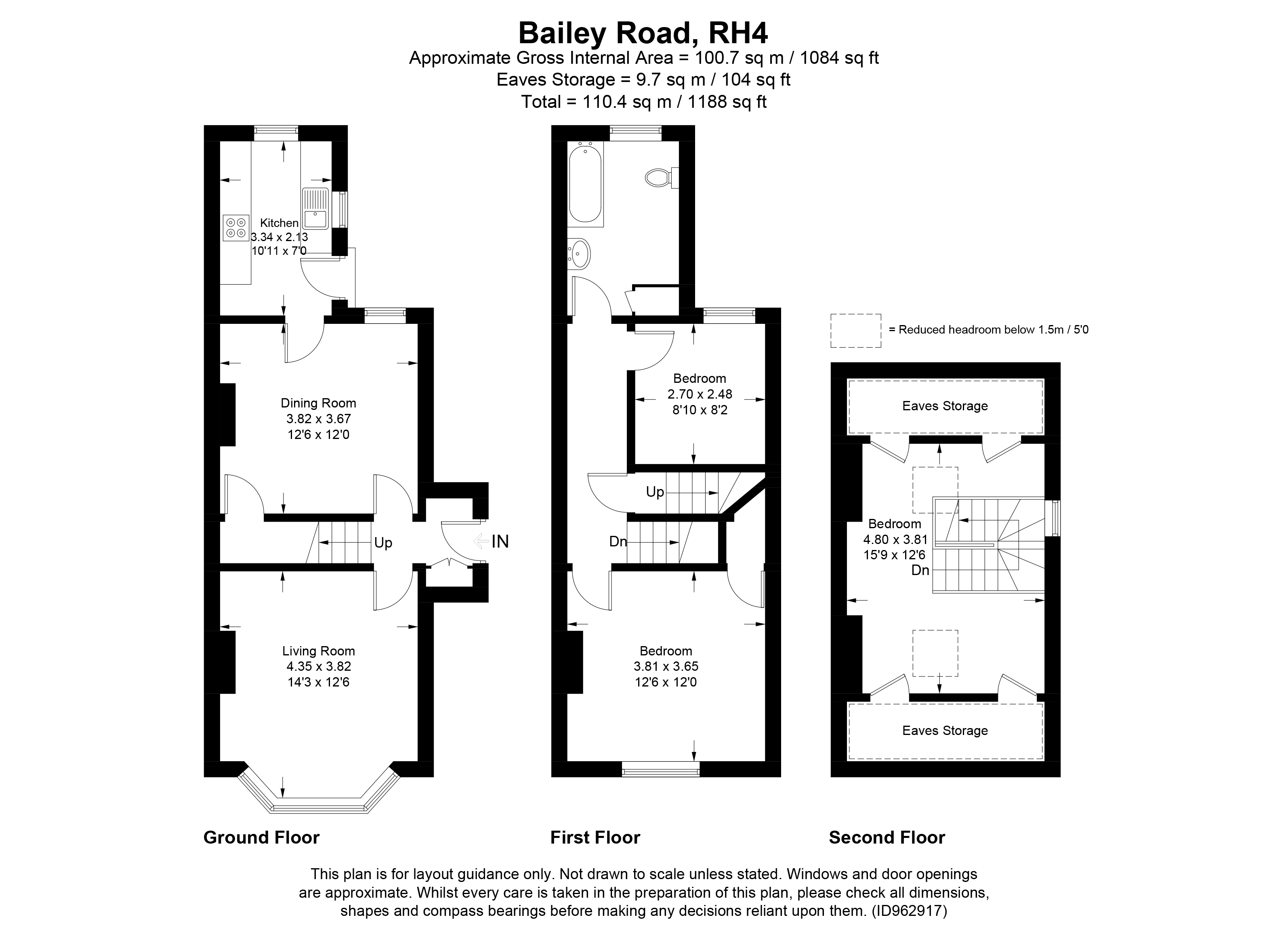 Bailey Road, Westcott, Dorking RH4, 3 bedroom semidetached house for