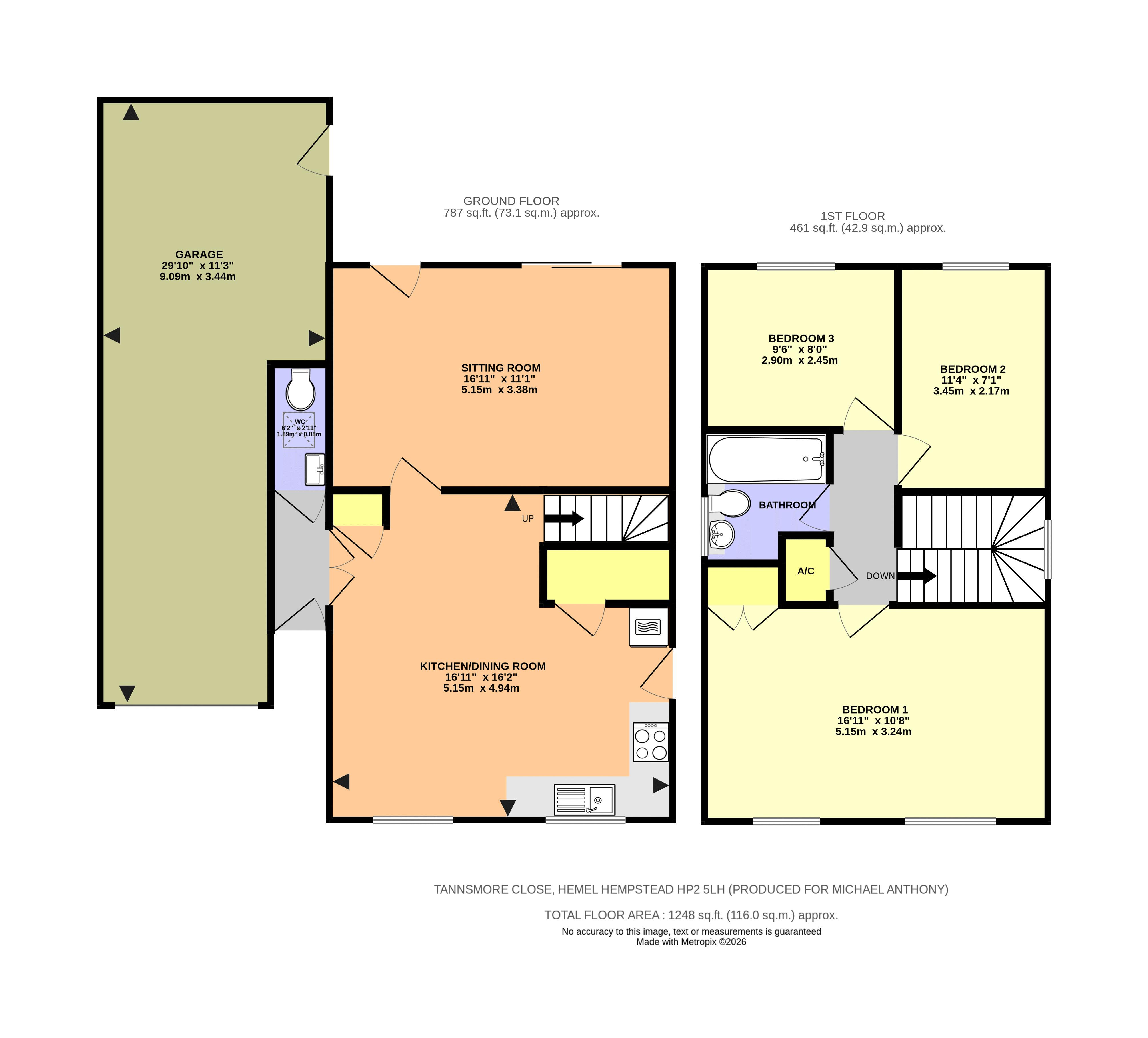 26, Tannsmore Close, Hemel Hempstead floorplan