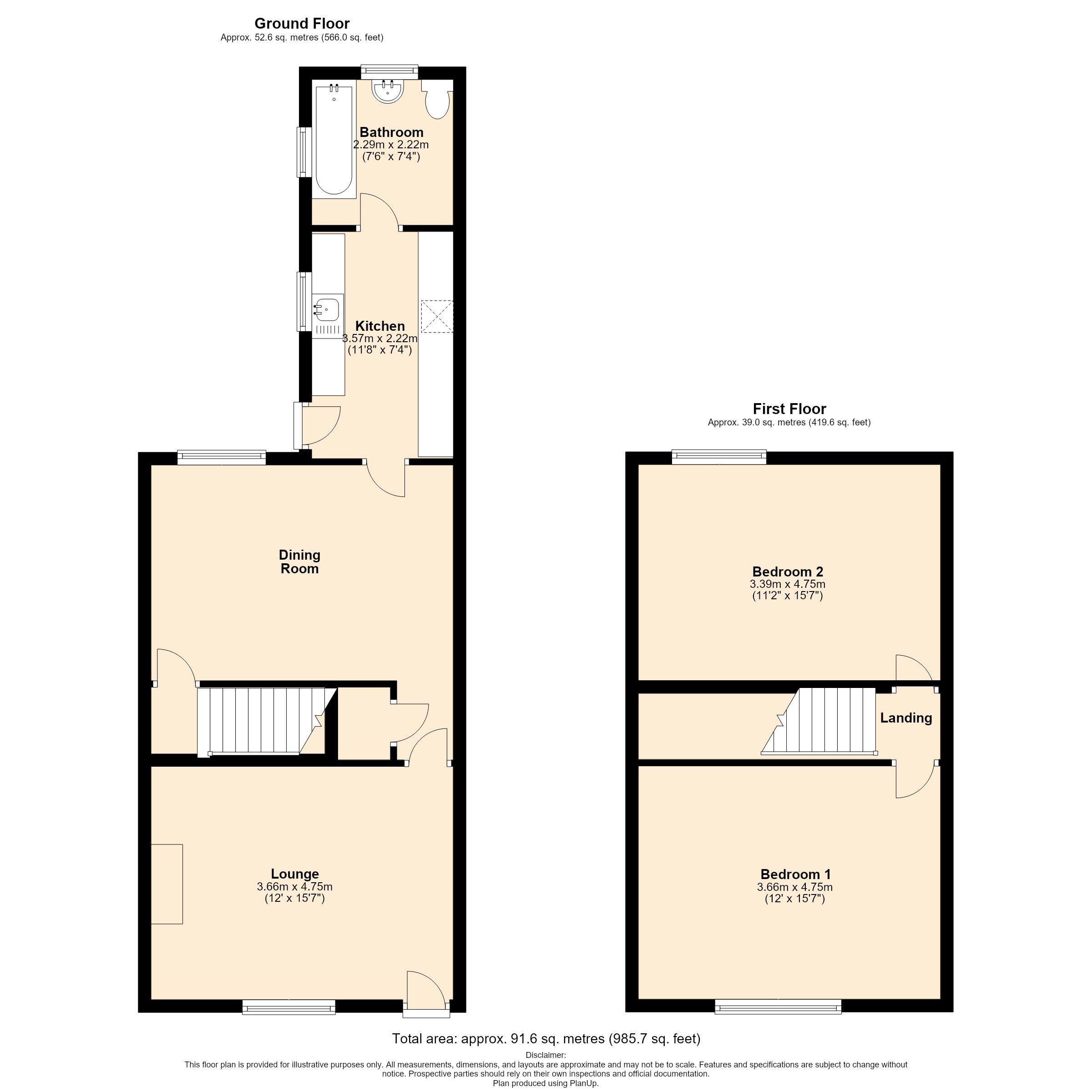 134, Royal Oak Lane, Warwickshire floorplan