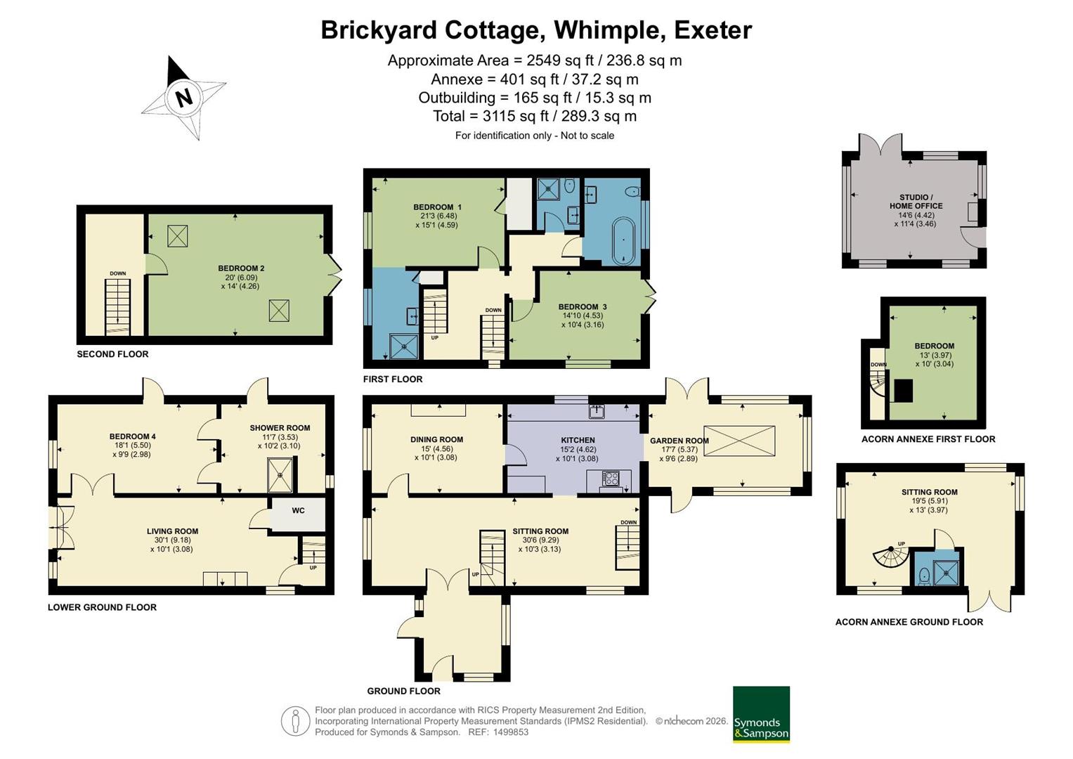 Brickyard Cottage, Strete Ralegh, Exeter floorplan