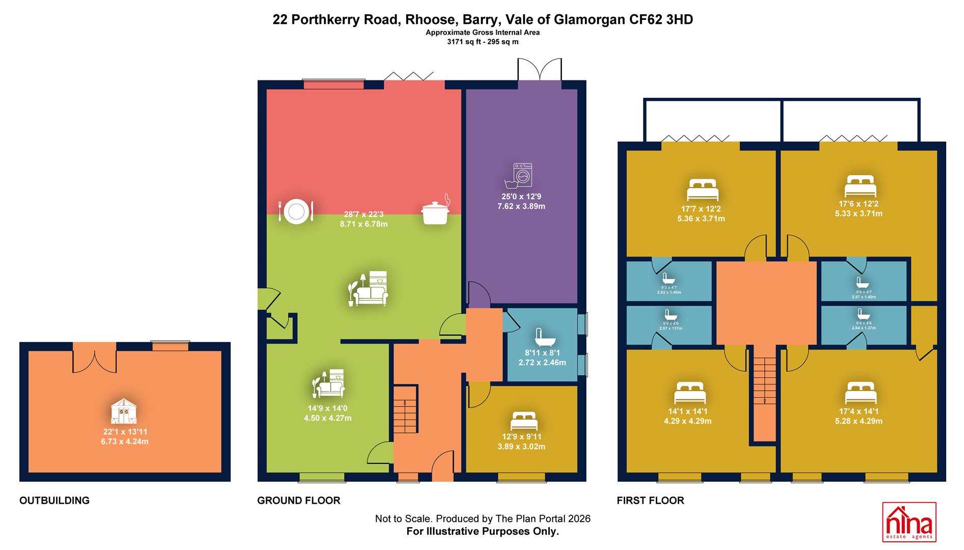 22, Porthkerry Road, Barry floorplan