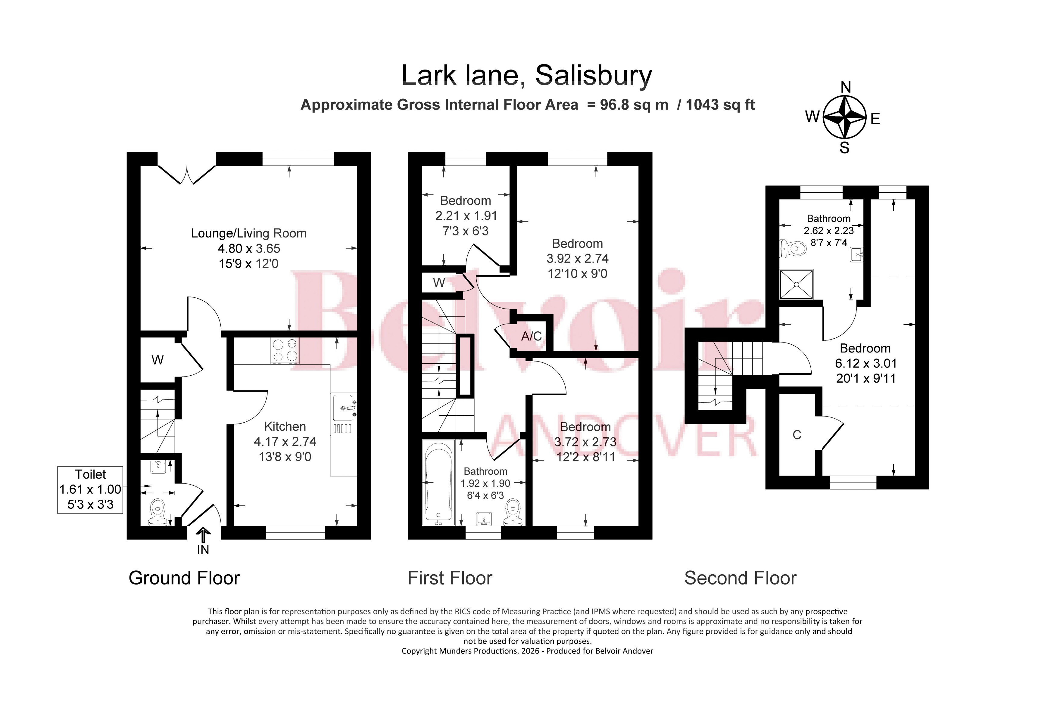 Lark Lane, Salisbury floorplan