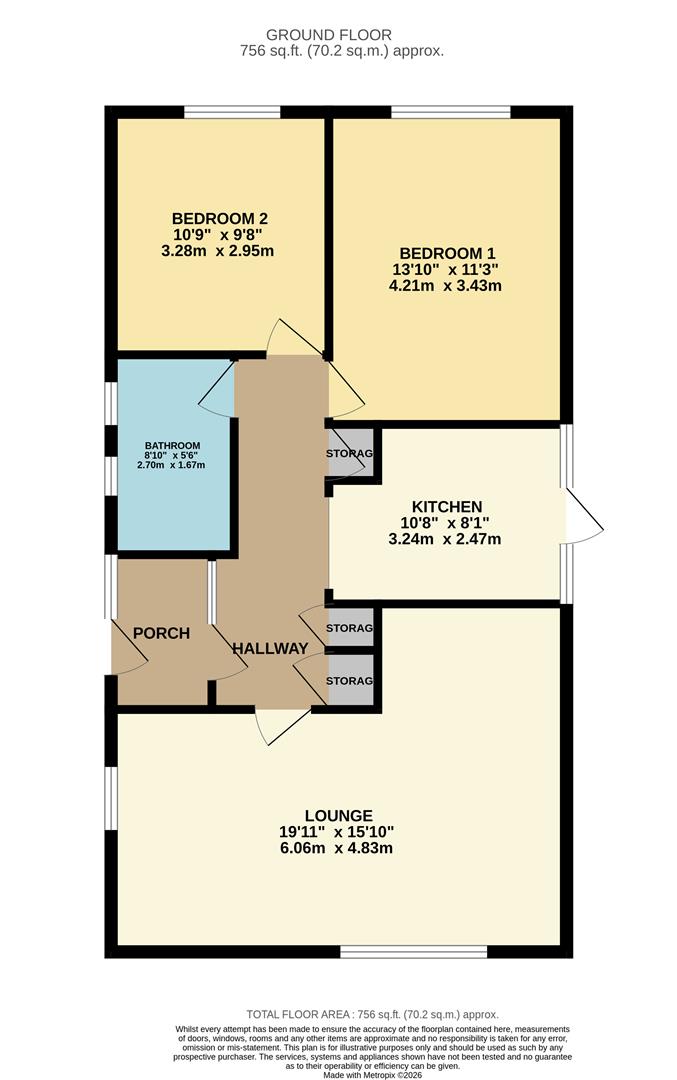 51, Lon Derw, Abergele floorplan