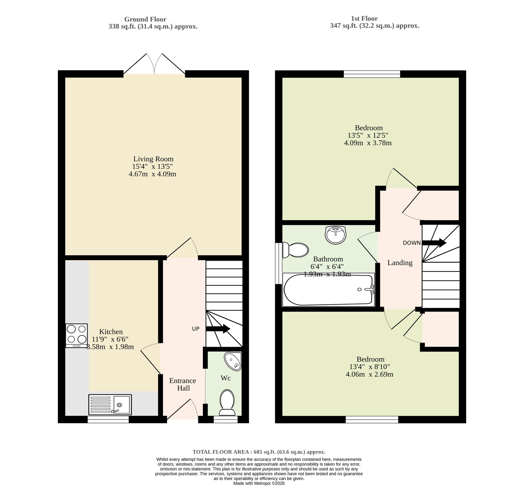 83 Bullfinch Drive, Harleston floorplan