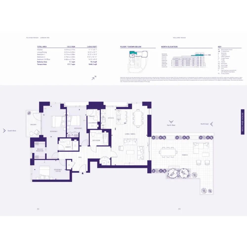 71 Holland House, London floorplan