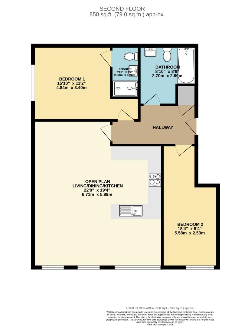 Flat 4, 60, Acres Road, Chorlton floorplan