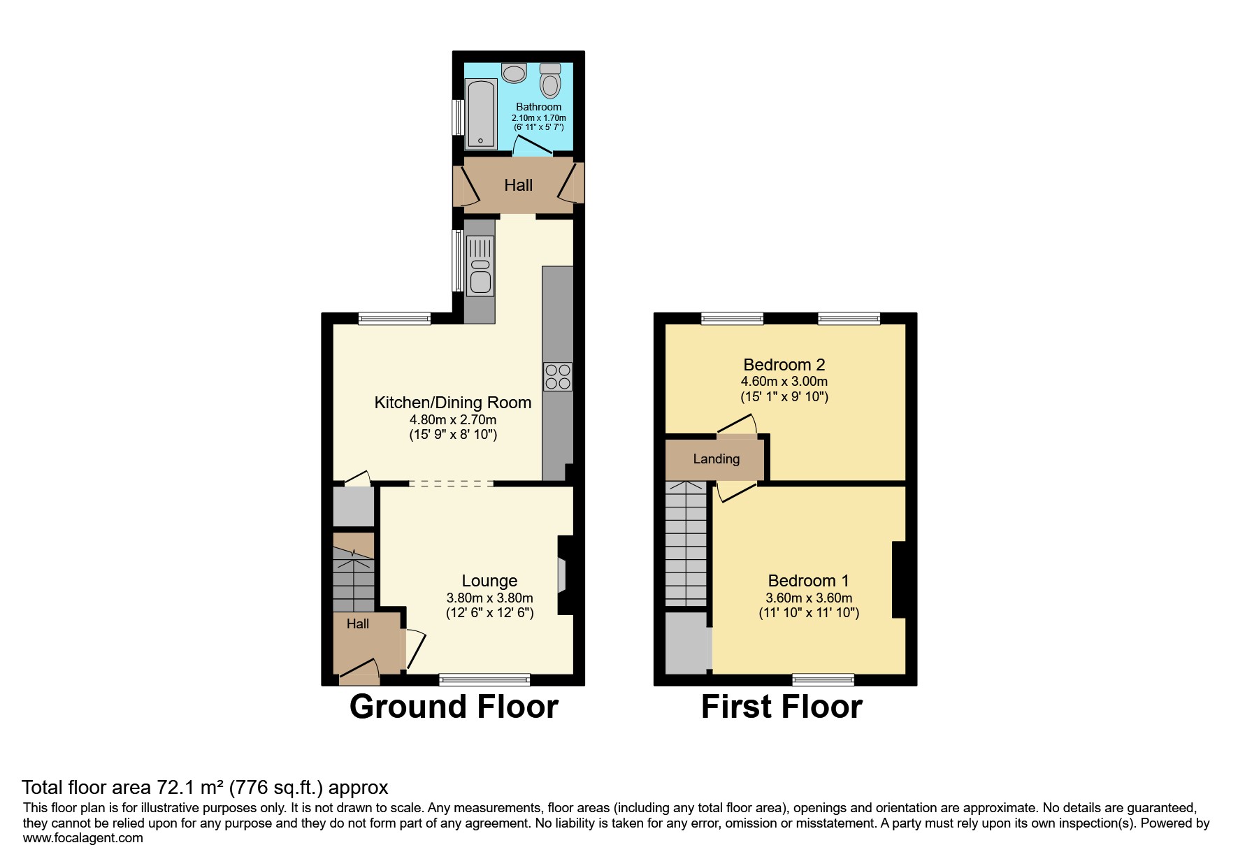 10, Cravens Cottages, Wingate floorplan