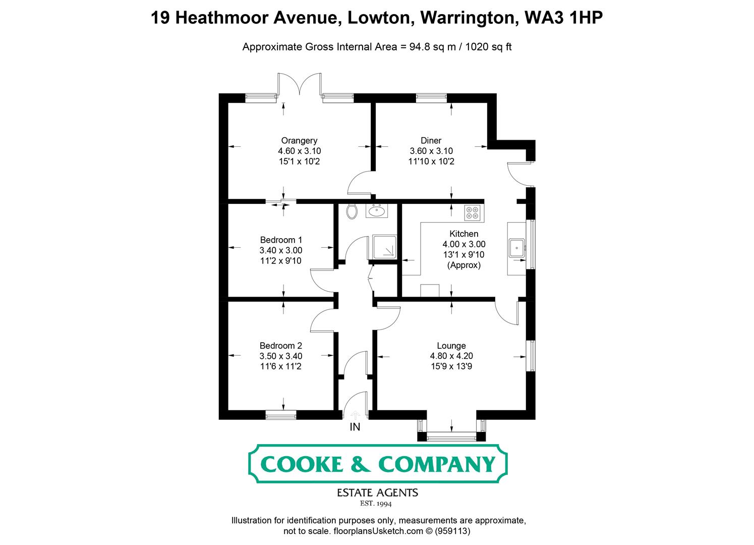 Heathmoor Avenue, Lowton, Warrington WA3, 2 bedroom detached bungalow