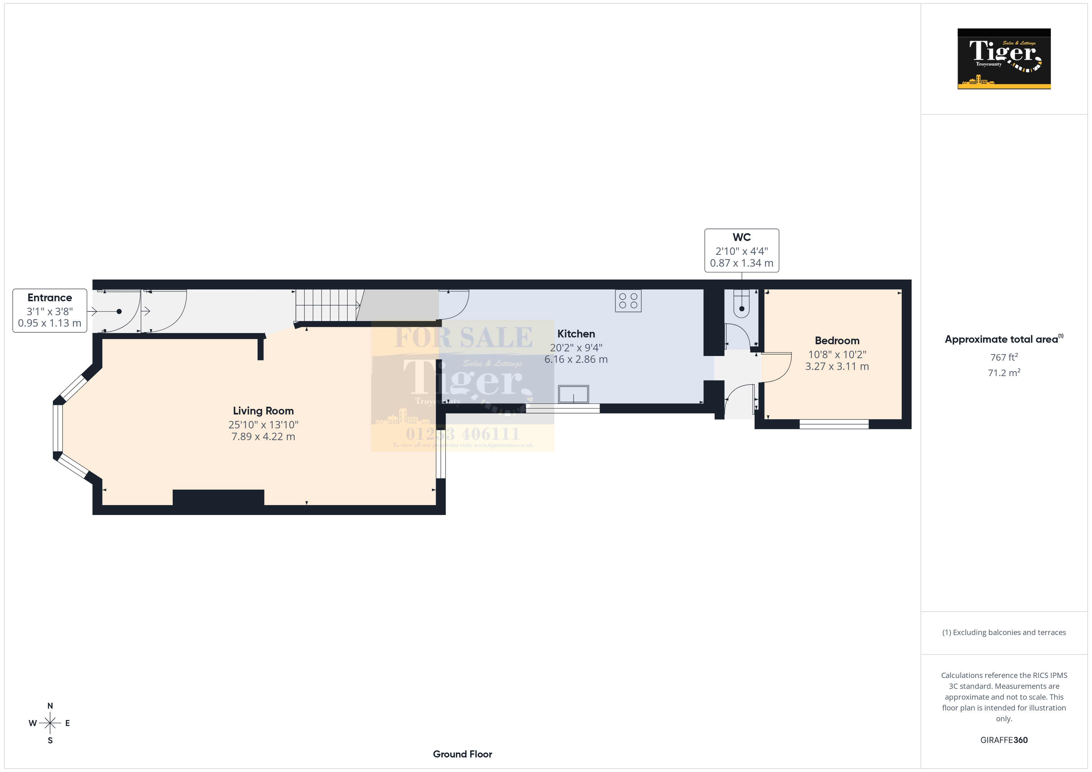 58, Regent Road, Blackpool floorplan