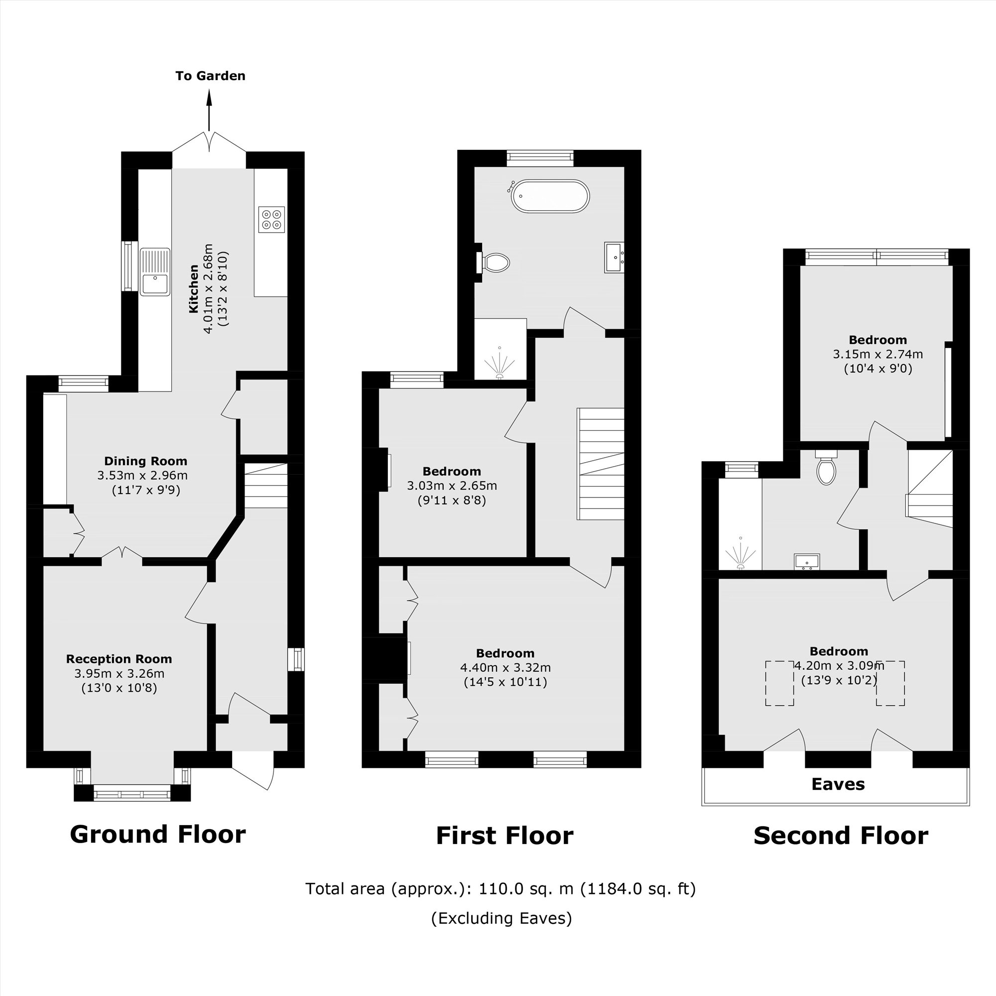 115, Munster Road, Teddington floorplan
