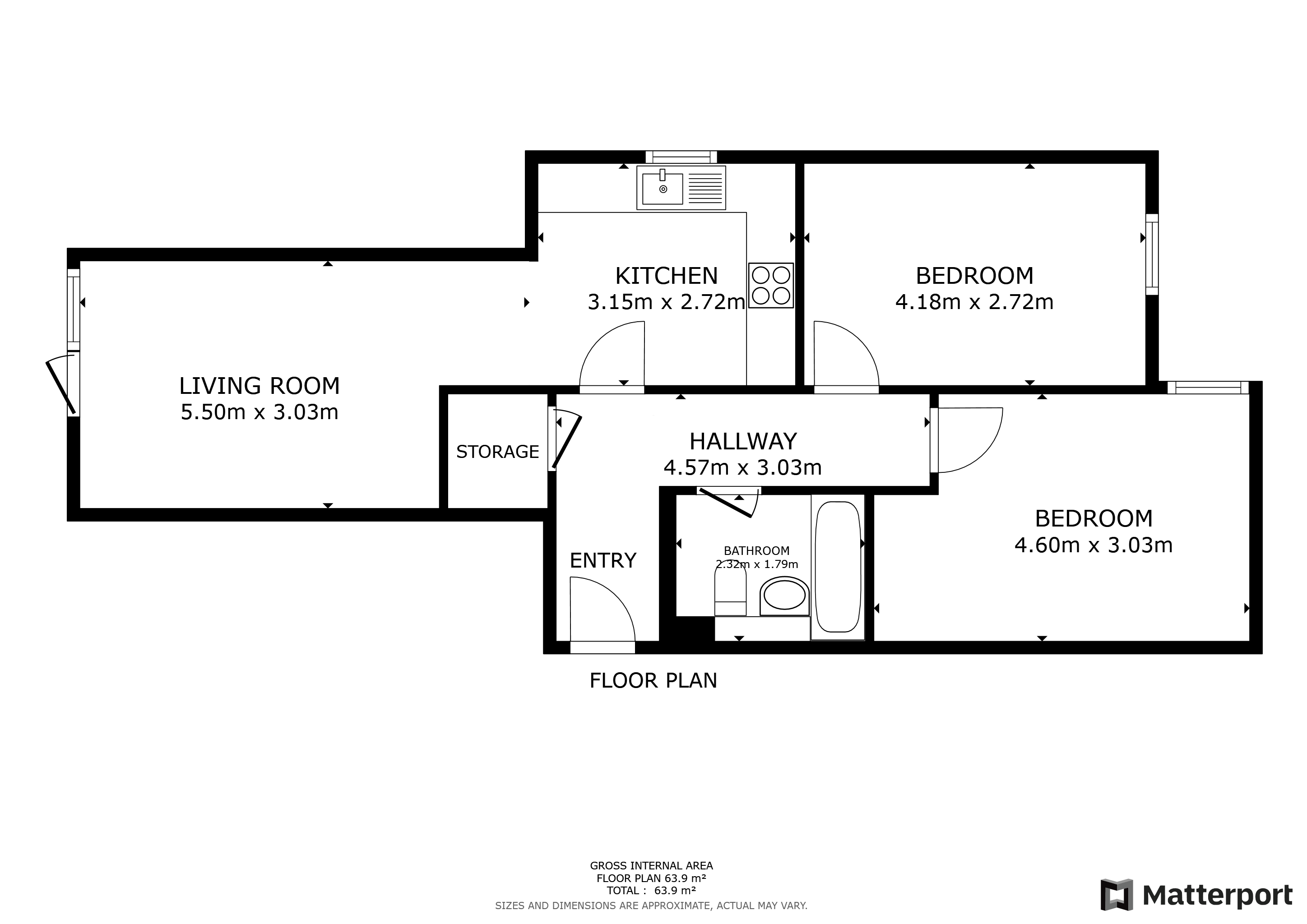 54, Apartment 3, Heriot Street, Liverpool floorplan