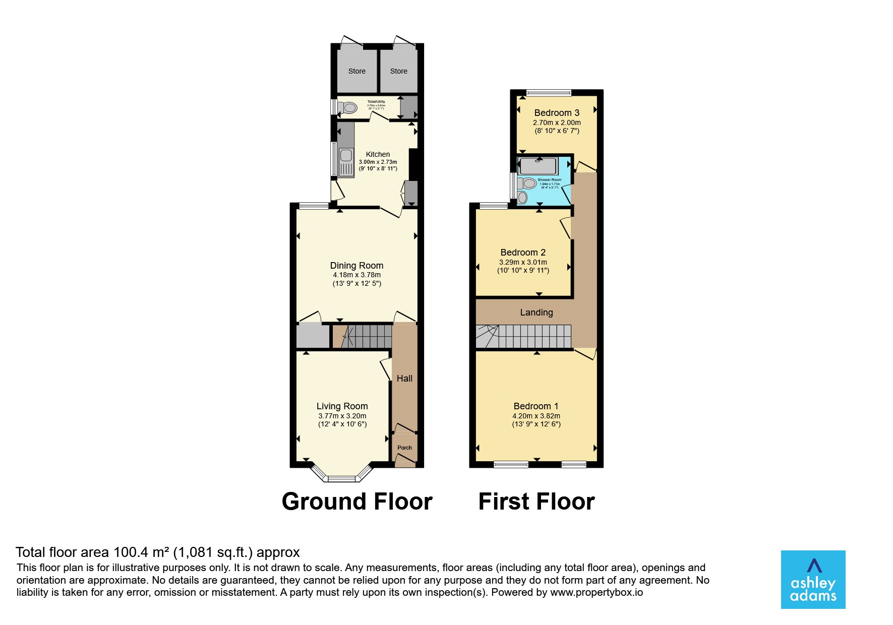41, Powell Street, Derby floorplan
