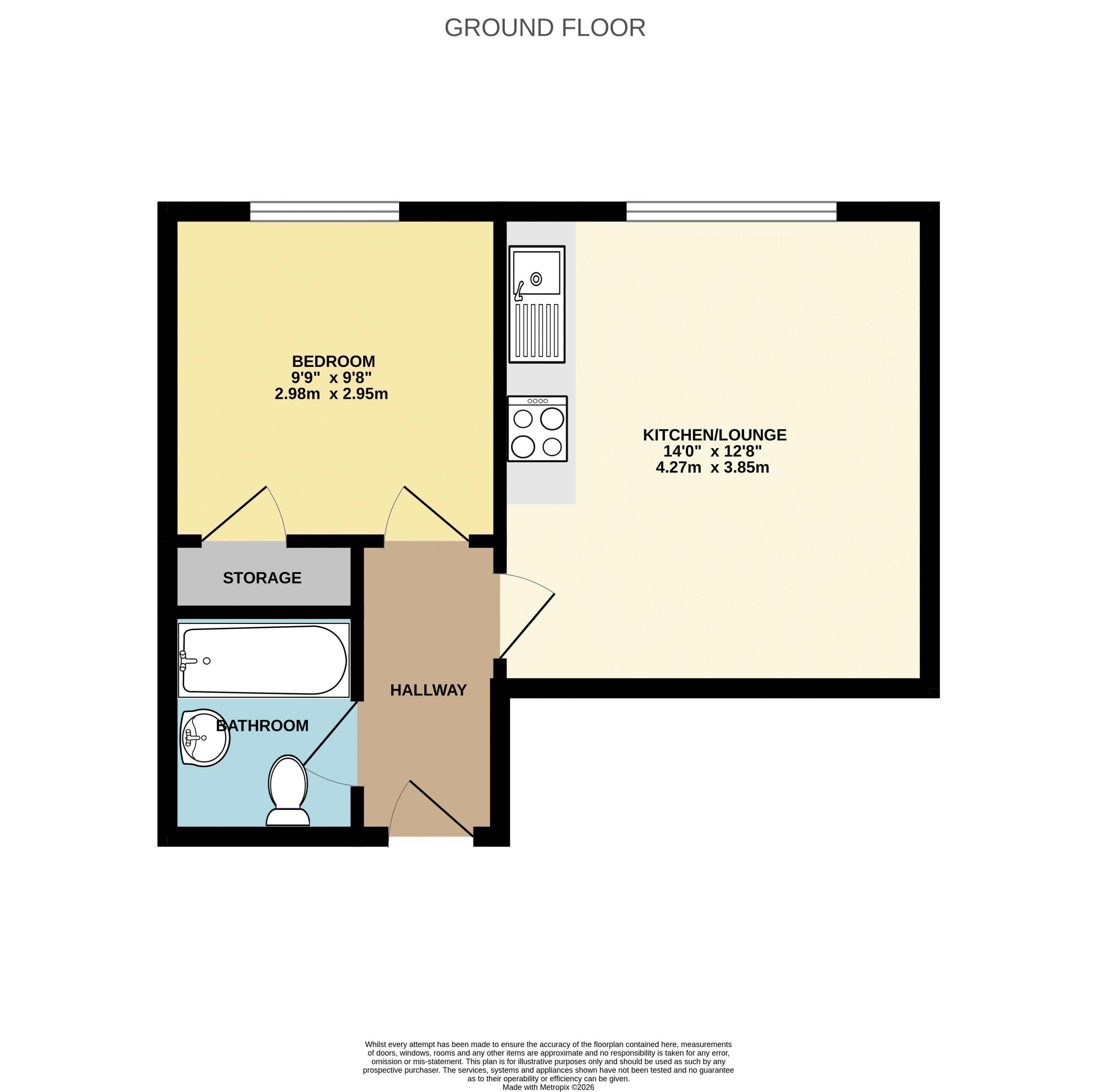 27 Normandy House, Wolsey Road, Hemel Hempstead floorplan