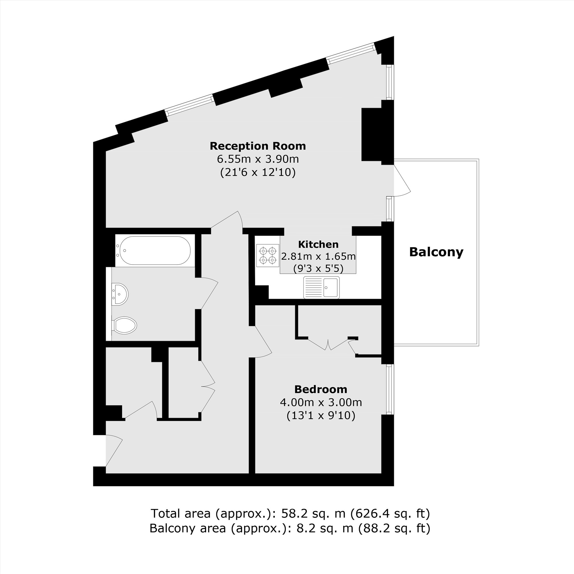 Flat 4, 6, Macclesfield Road, London floorplan