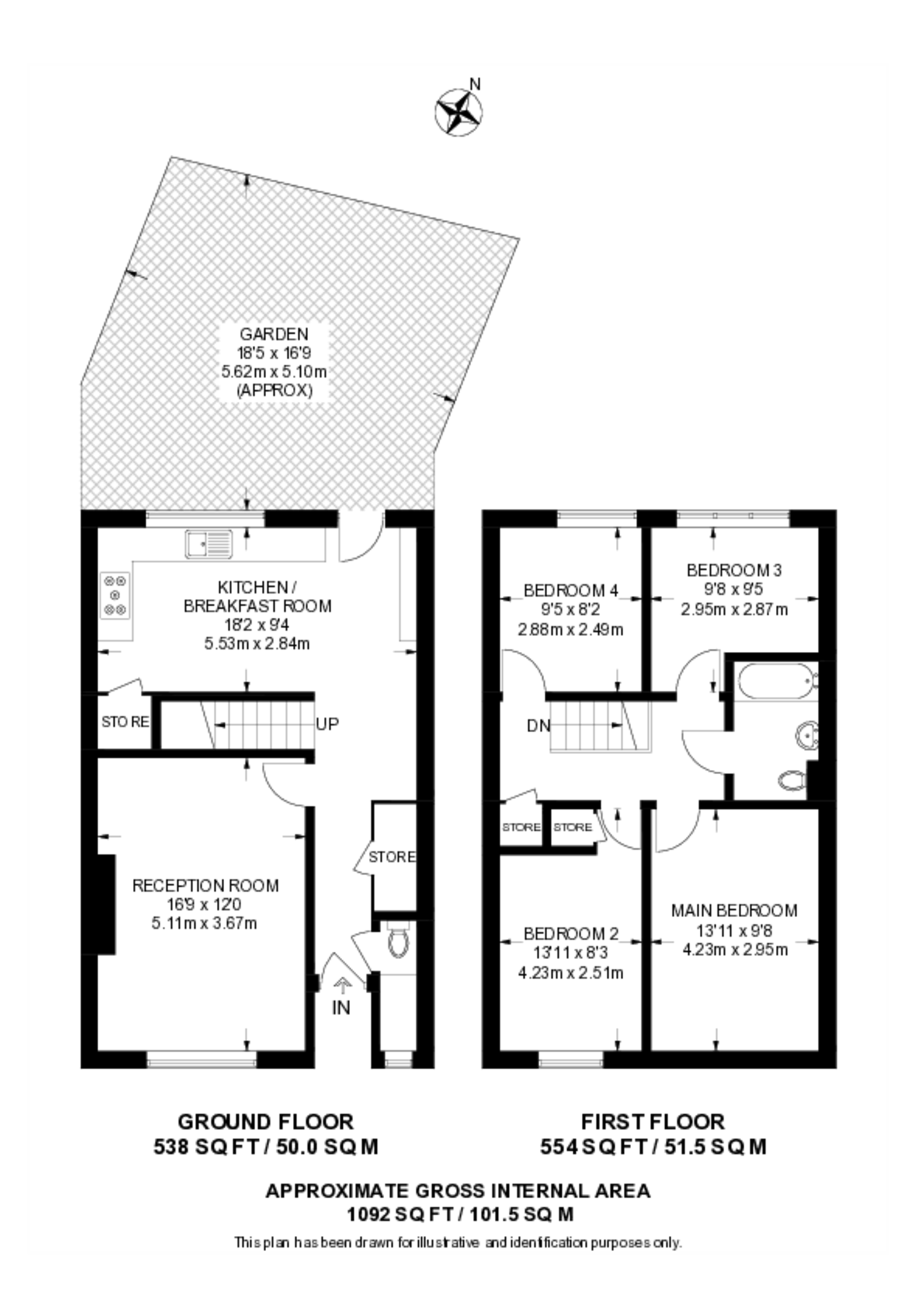 Clarence Crescent, Clapham Park floorplan