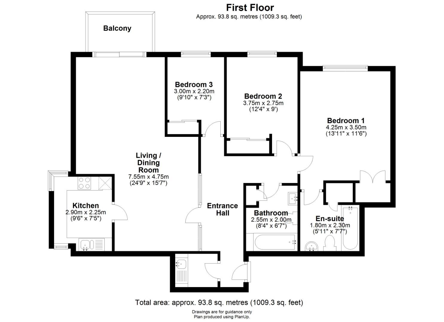 Brooklands Court, Brooklands Avenue, Cambridge CB2, 3 bedroom flat for