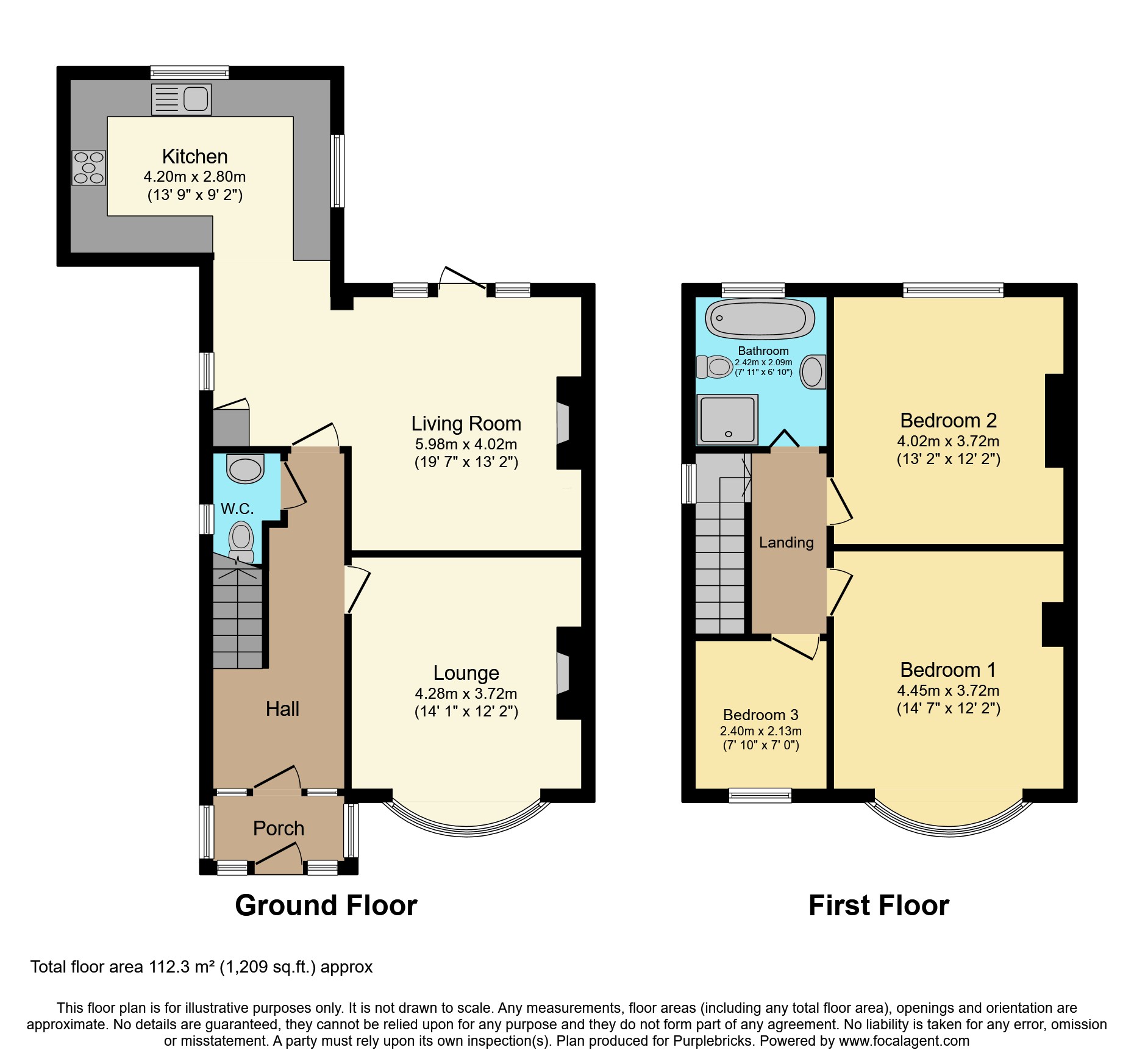 6, Shakespeare Road, Widnes floorplan