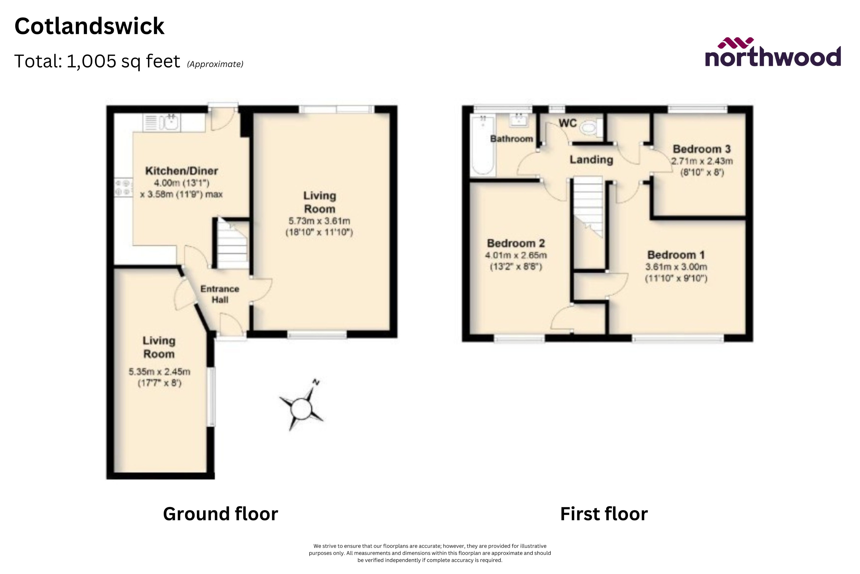 105, Cotlandswick, London Colney floorplan