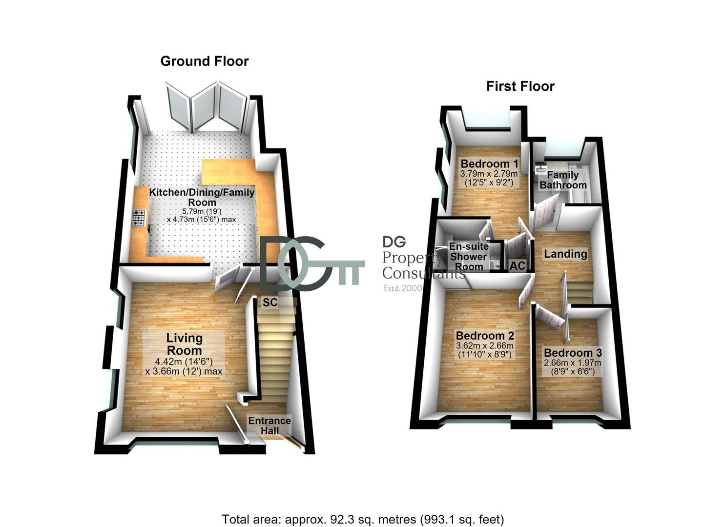 17, Willow Way, Toddington floorplan