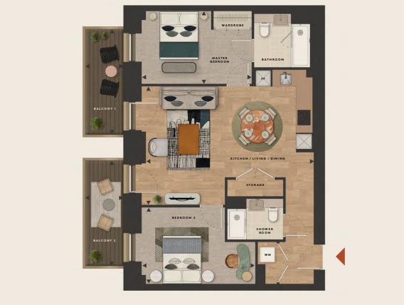 The Bellamy, London floorplan
