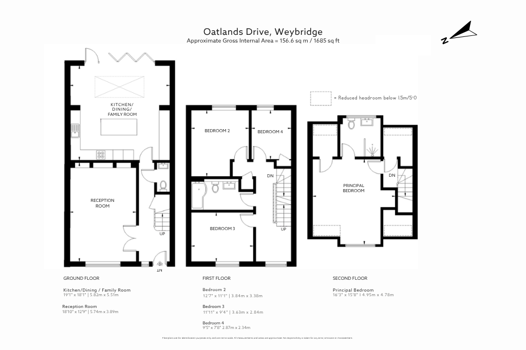 75B Oatlands Drive, 75ABC, Oatlands Drive, Surrey floorplan