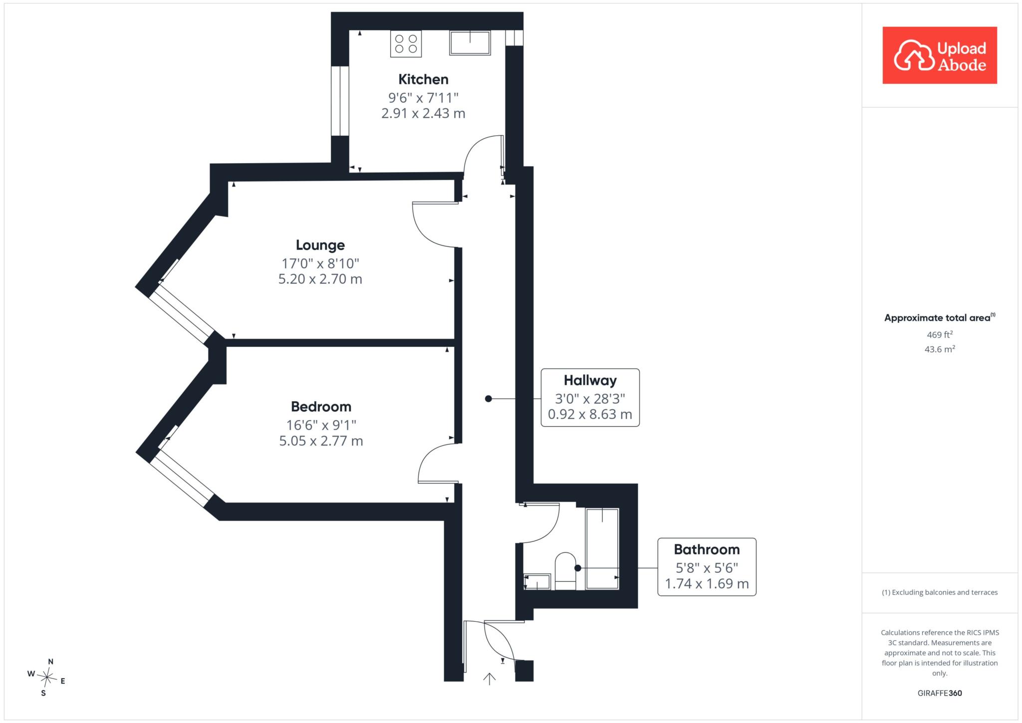 34, Avon House, Hamilton floorplan