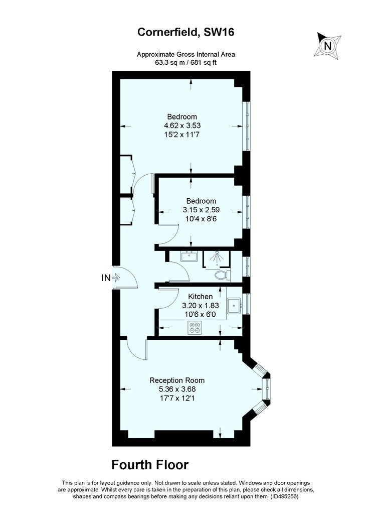 24, Corner Fielde, London floorplan