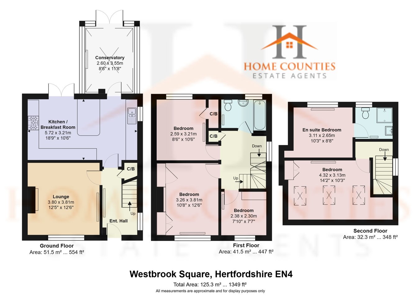 11, Westbrook Square, Barnet floorplan