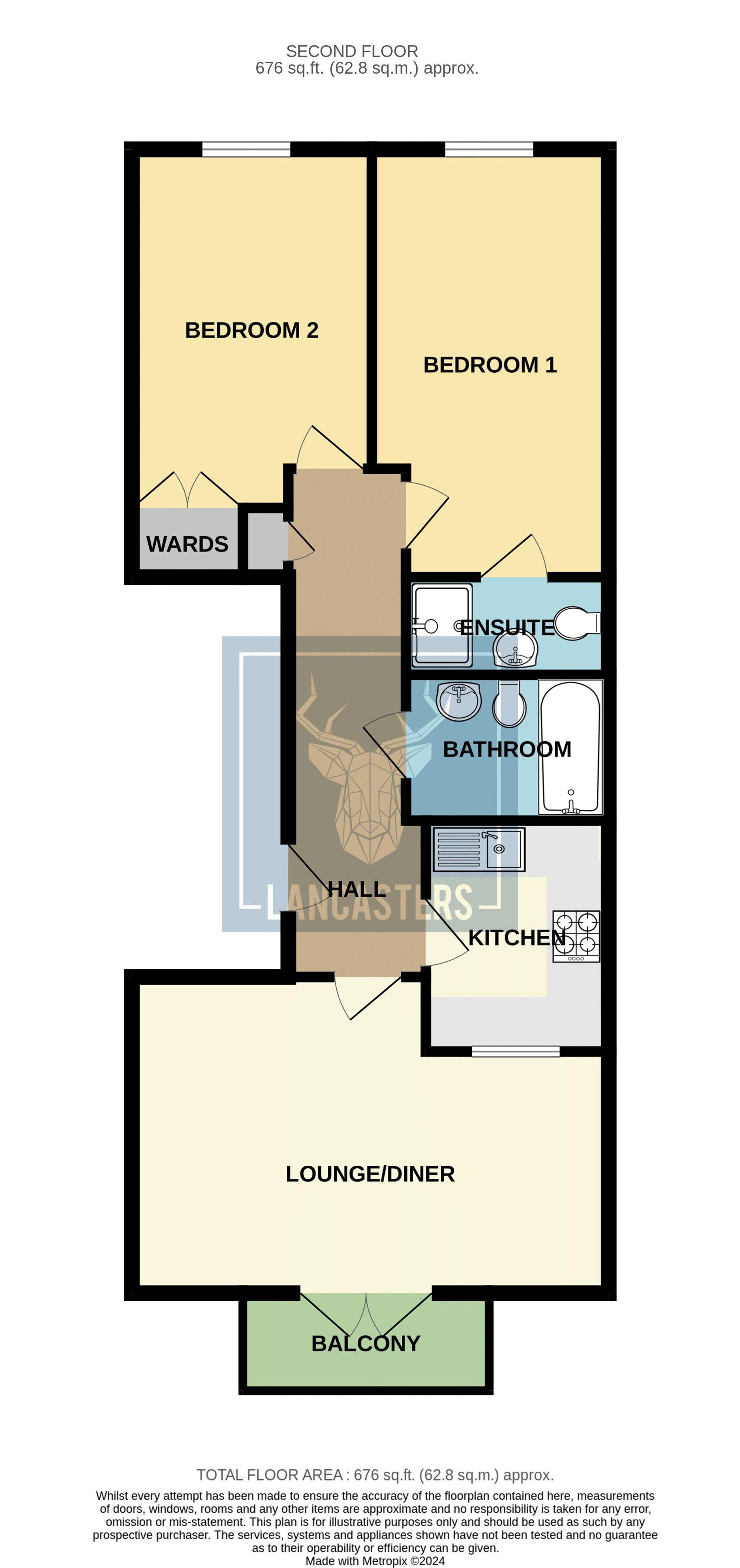 Flat 6, 284 Arctic Road, Cowes floorplan