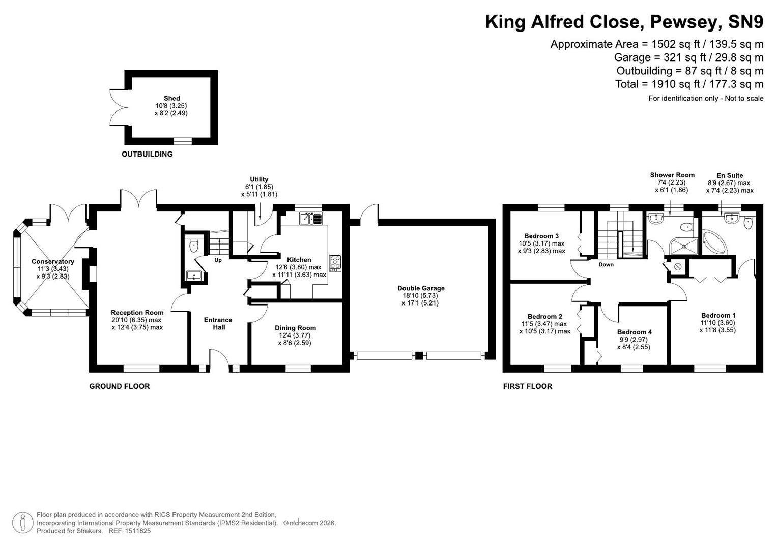 3, King Alfred Close, Pewsey floorplan