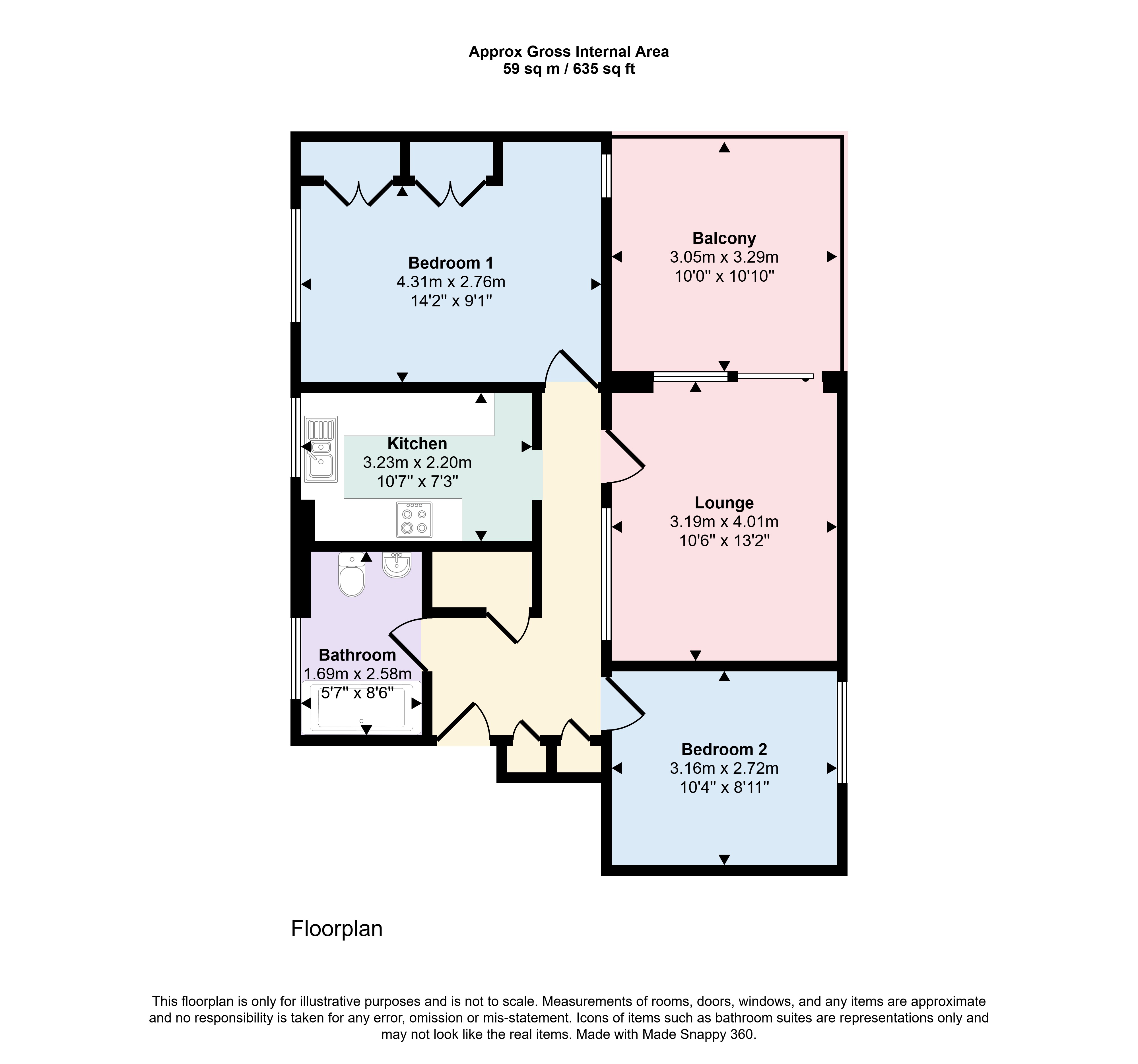 52, Steepdene, Poole floorplan