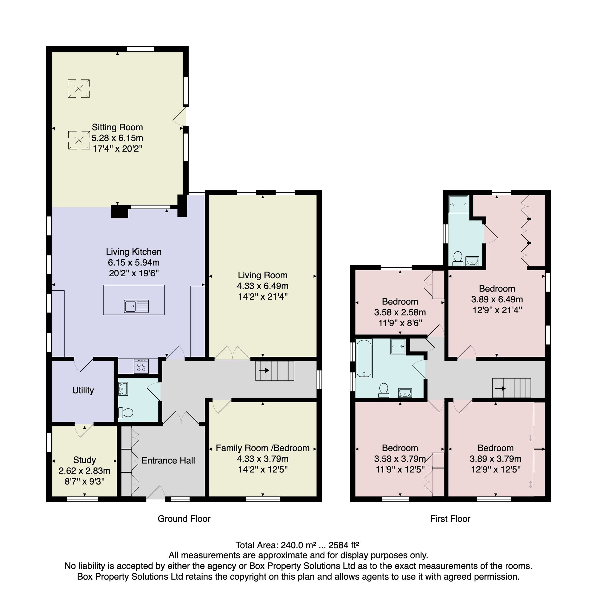 43 Westminster Crescent, Harrogate floorplan