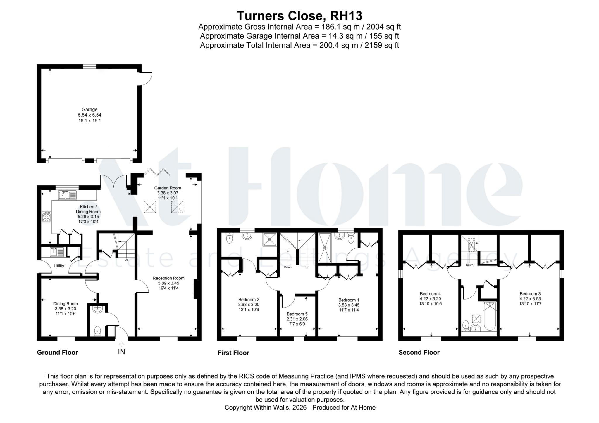 30, Turners Close, Horsham floorplan