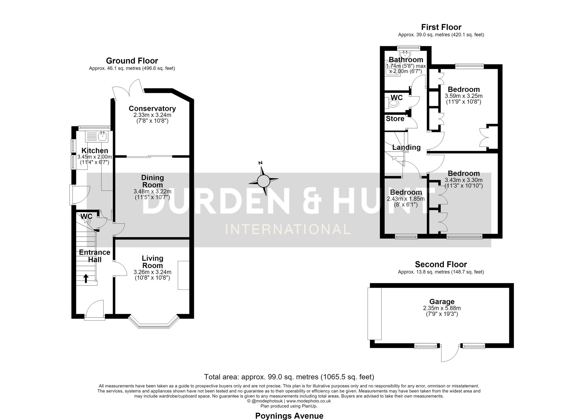 127 Poynings Avenue, Southend-On-Sea floorplan