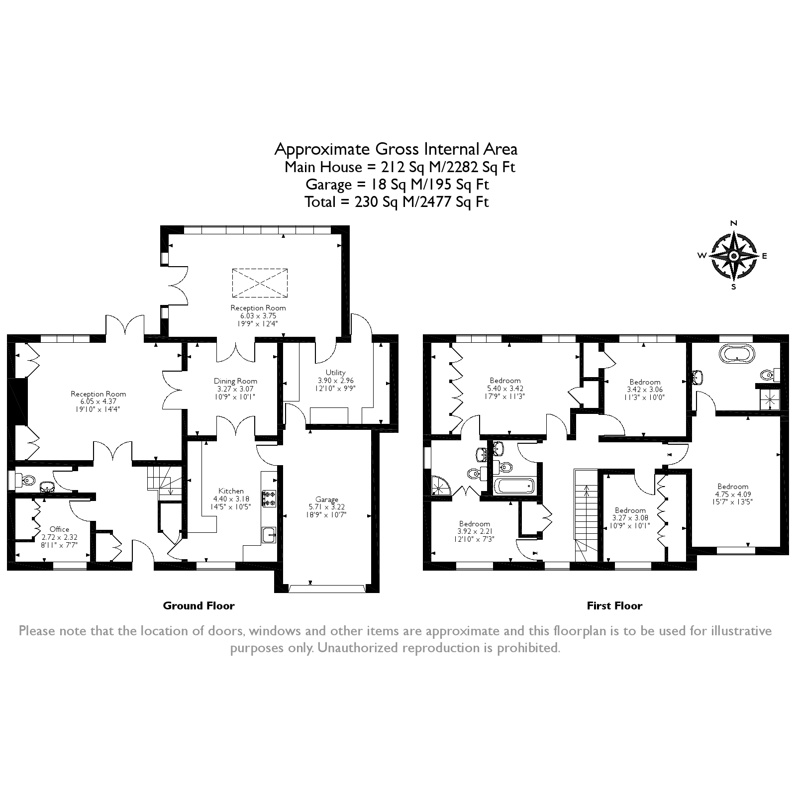 5 Bedrooms Detached house for sale in Oatlands Close, Weybridge KT13